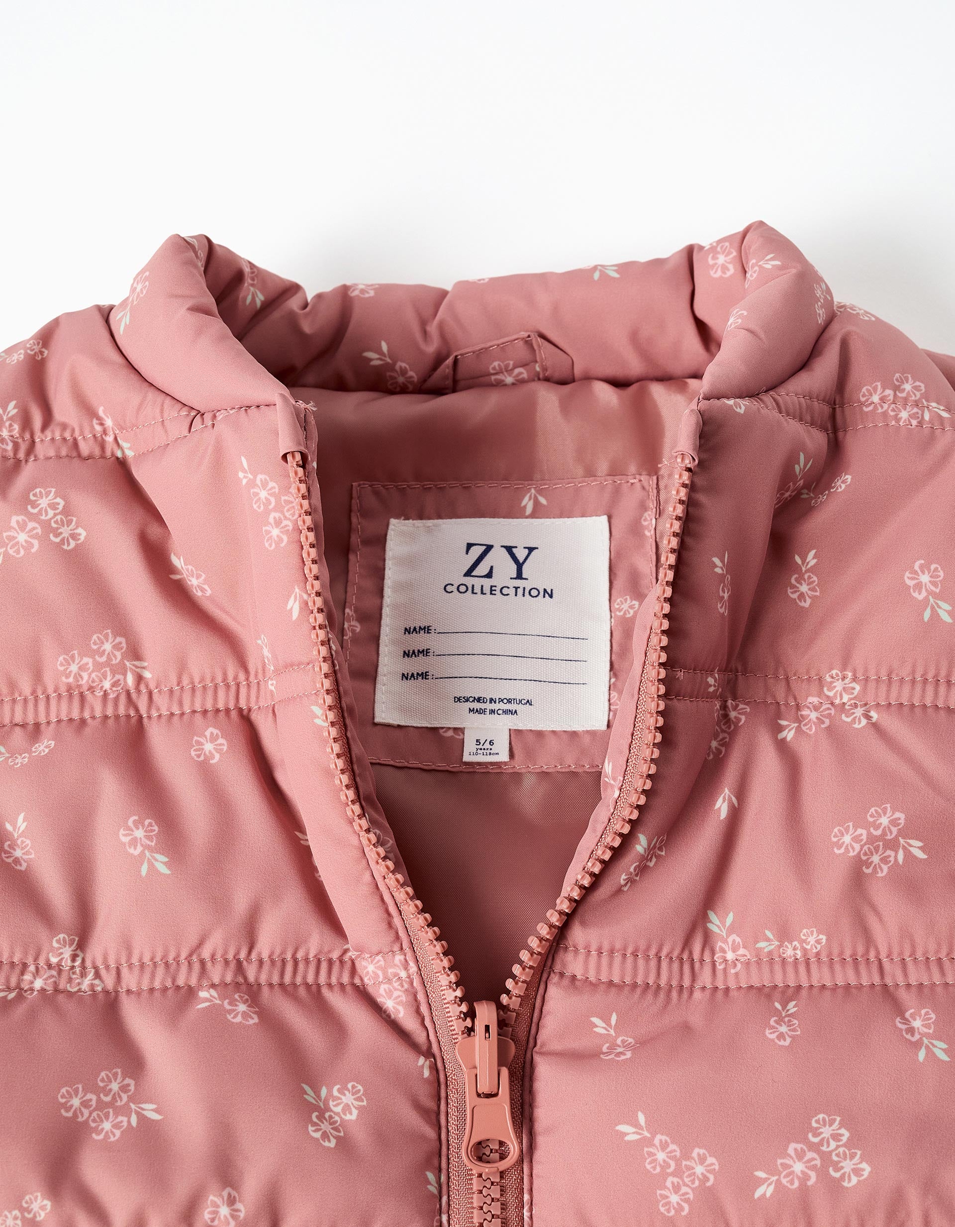 3-in-1 padded parka with hood for girls, pink - Image 10