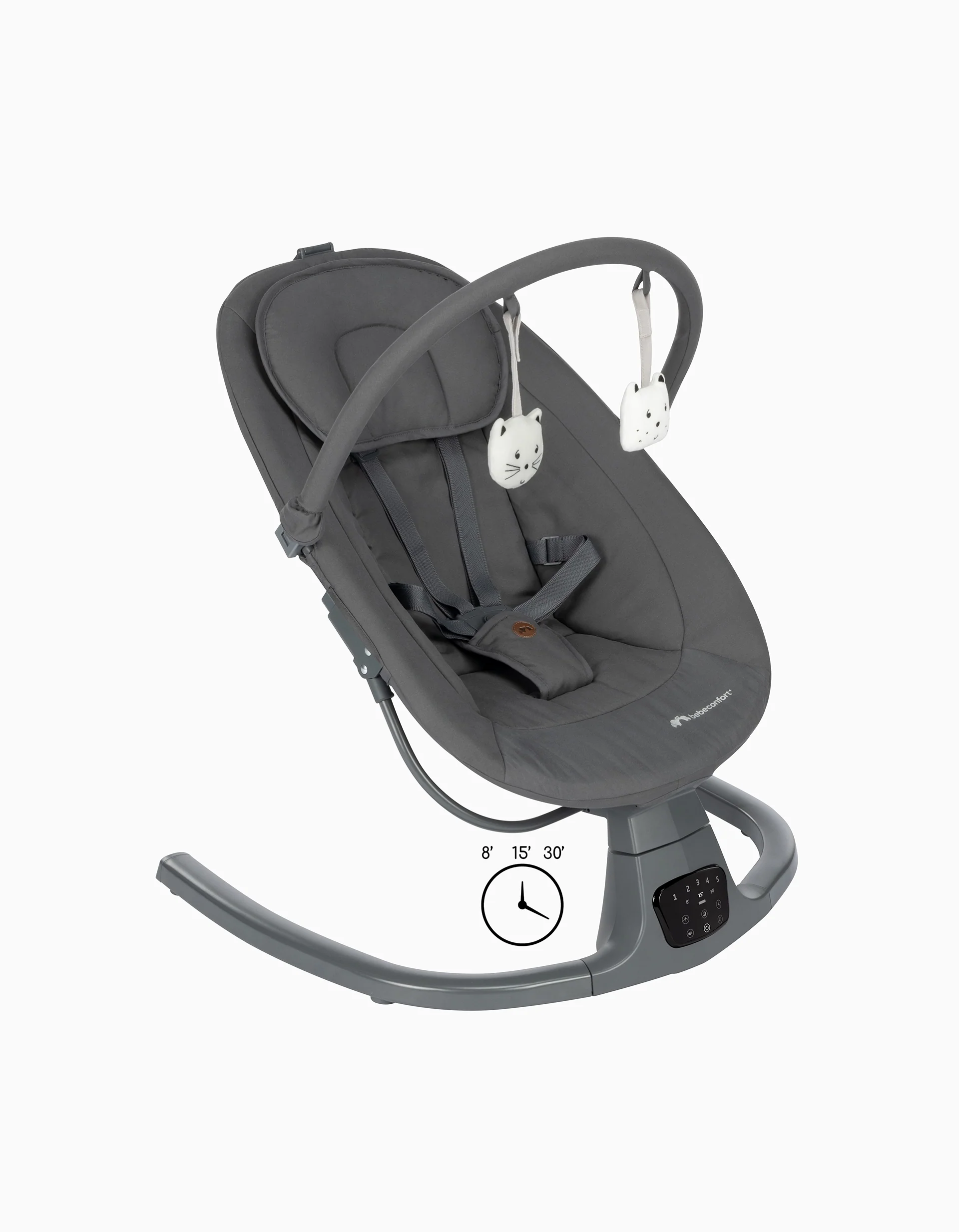 Baby Bouncer Bebe Confort Melilo, Mineral Graphite - Image 6