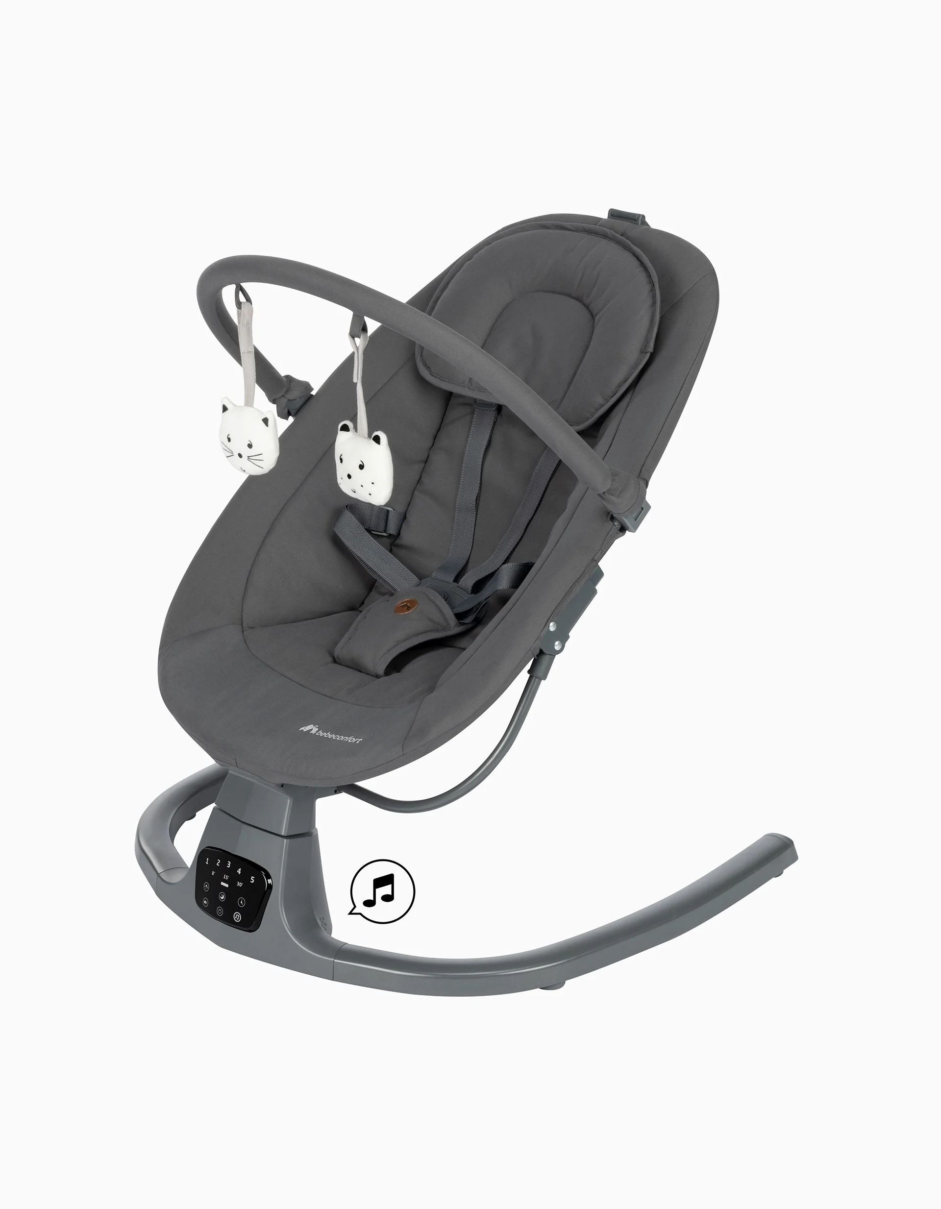 Baby Bouncer Bebe Confort Melilo, Mineral Graphite - Image 7