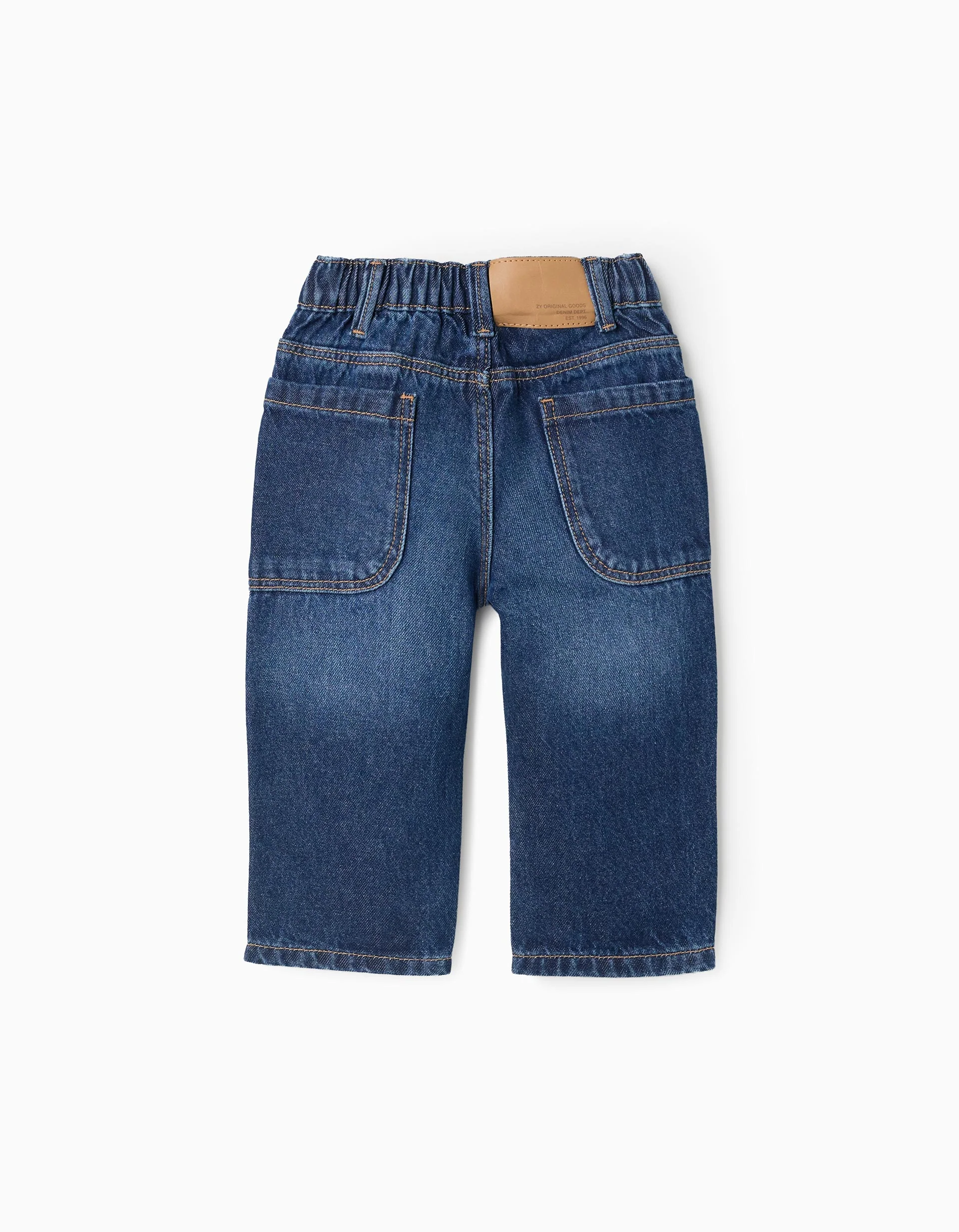 Baggy denim trousers for baby boys, dark blue - Image 2