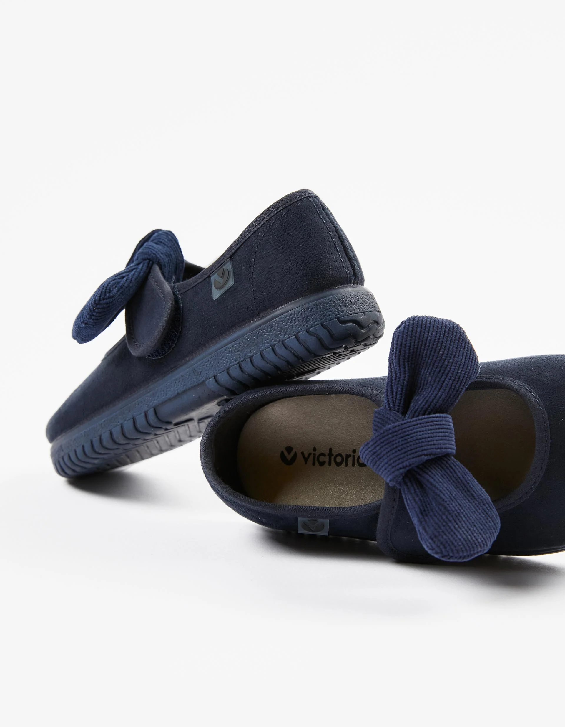 Ballet Pumps with Bow for Babies and Girls 'Victoria', Dark Blue - Image 3