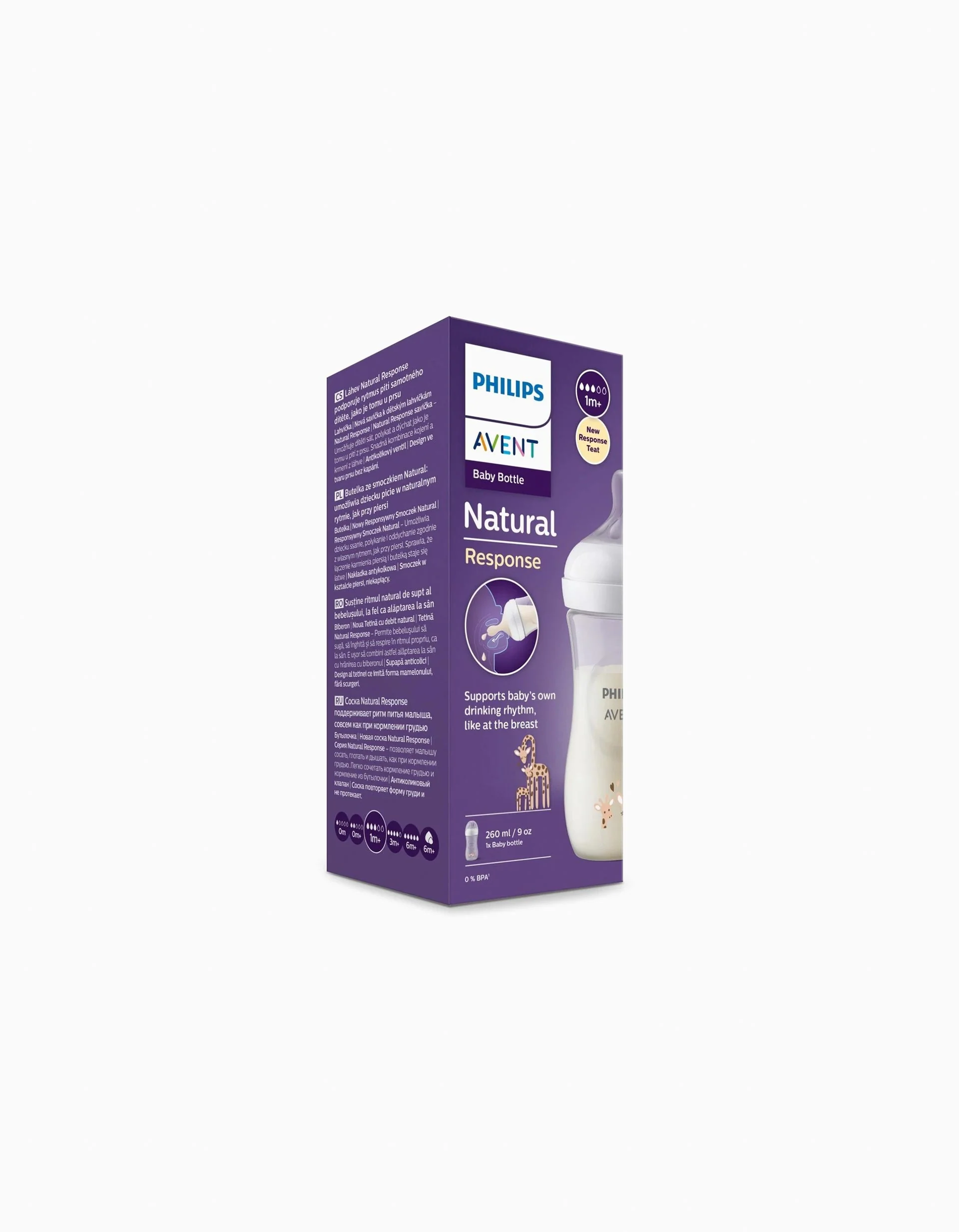 Philips Avent Natural Response Giraffe Bottle 260 Ml - Image 7