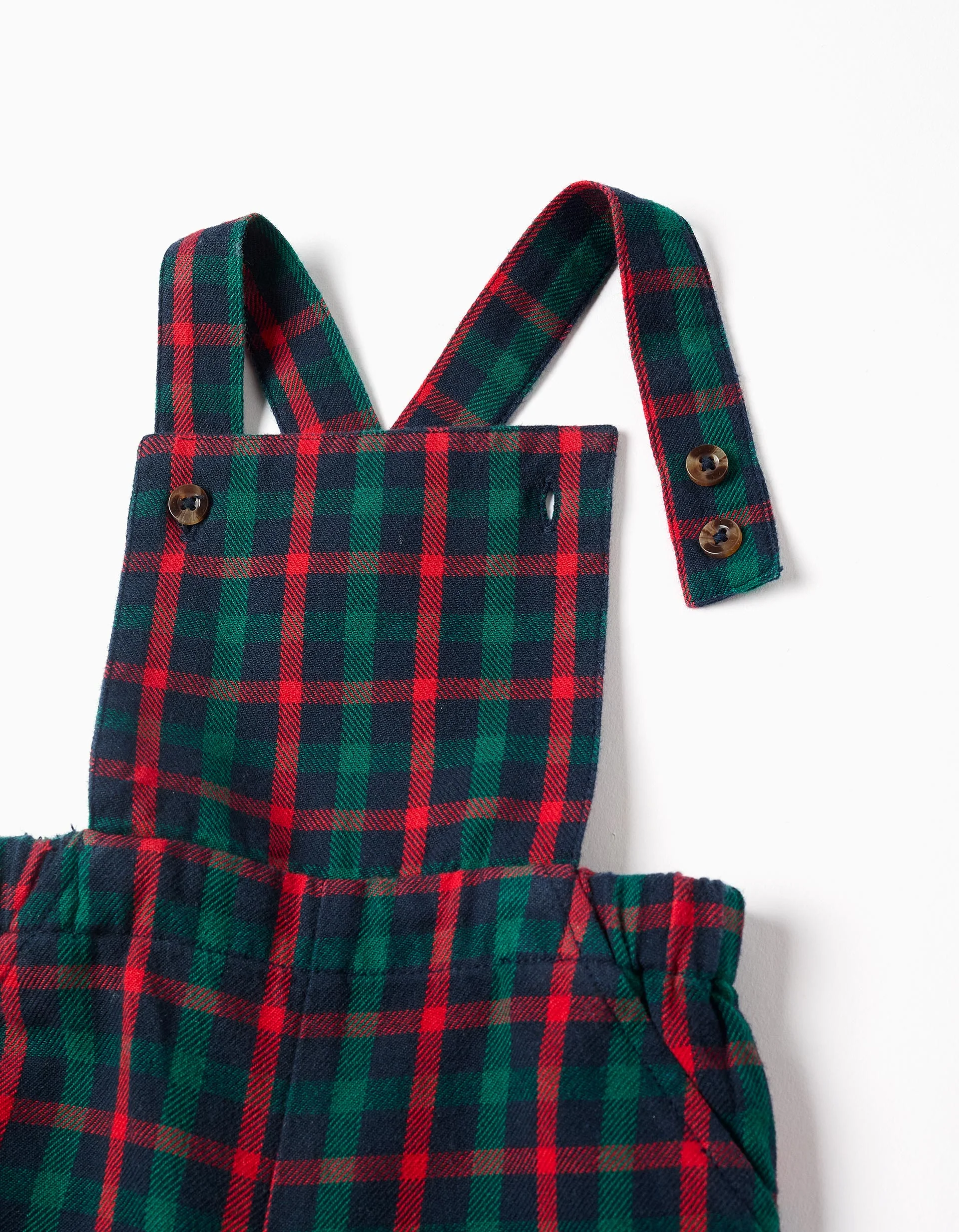 Bodysuit + checked twill dungarees You&Me for newborn boys, multicolour - Image 4