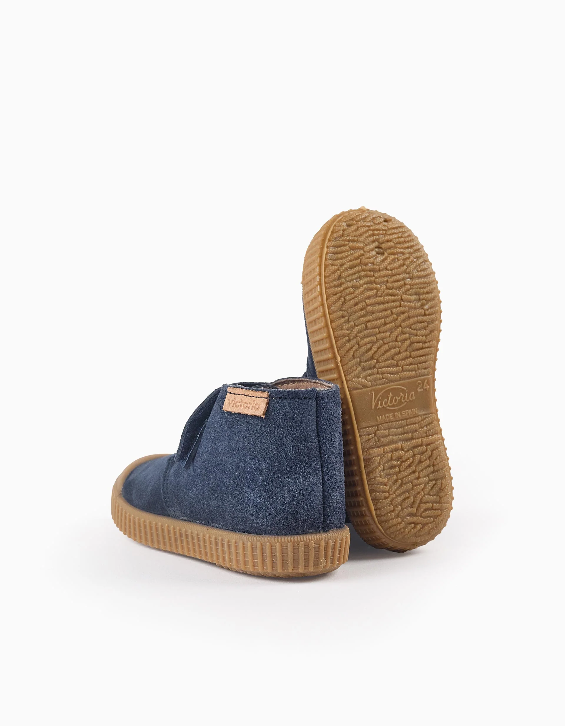 Suede Boots for Babies and Boys 'Victoria Safari', Dark Blue - Image 3