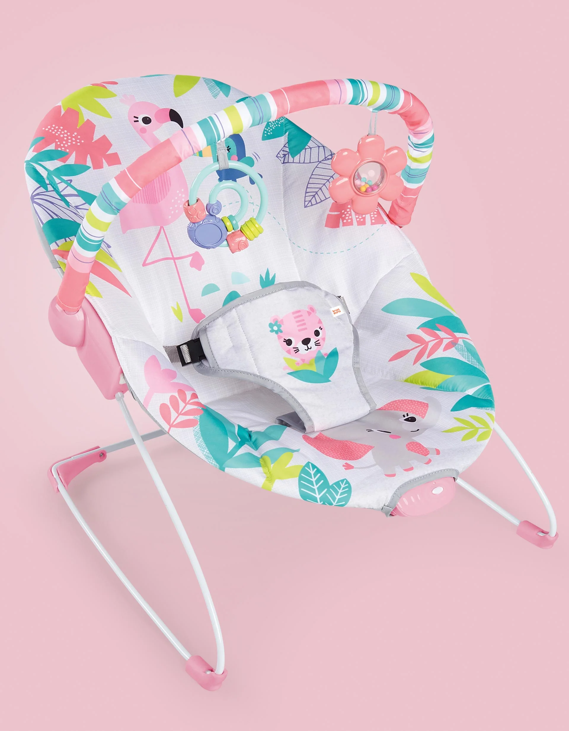 Bright Starts Flamingo Vibes Bouncer - Image 3