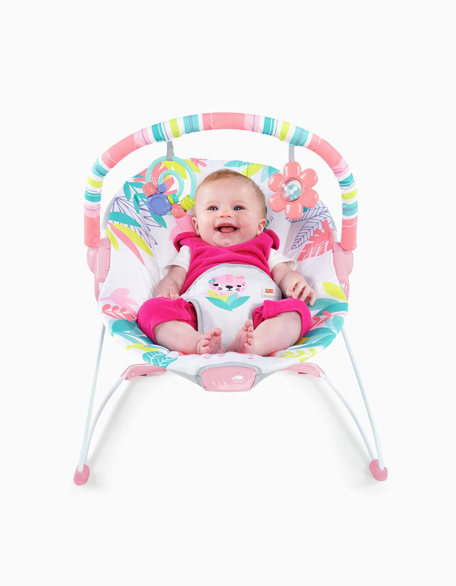 Bright Starts Flamingo Vibes Bouncer - Image 4