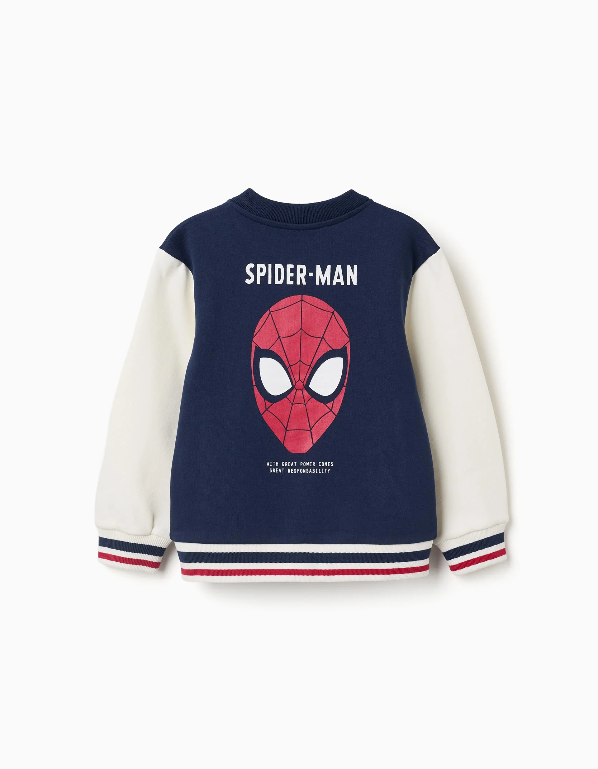 Brushed bomber jacket with Spider-Man prints for boys, multicolour - Image 2