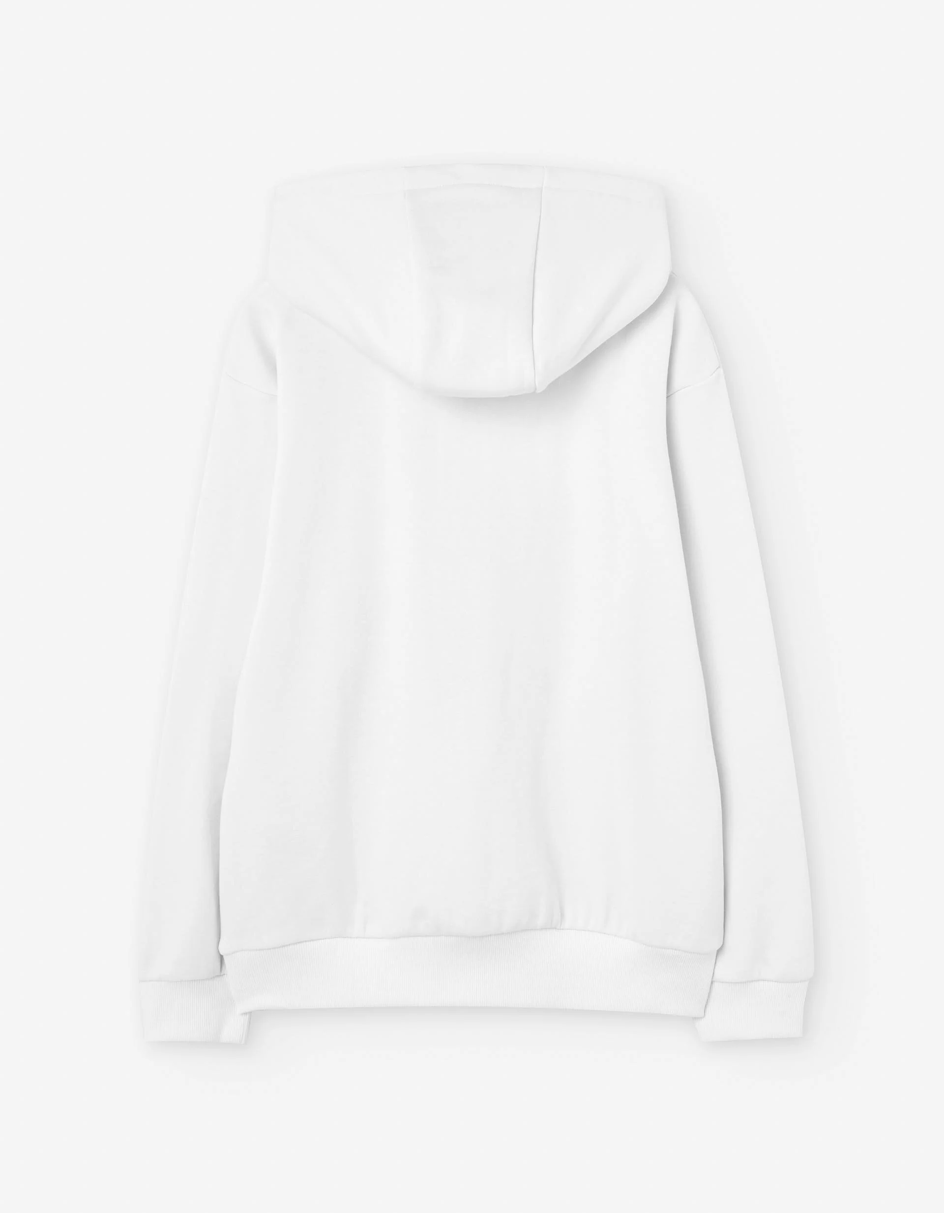 Brushed hooded sweatshirt with Concept print for boys, white - Image 2