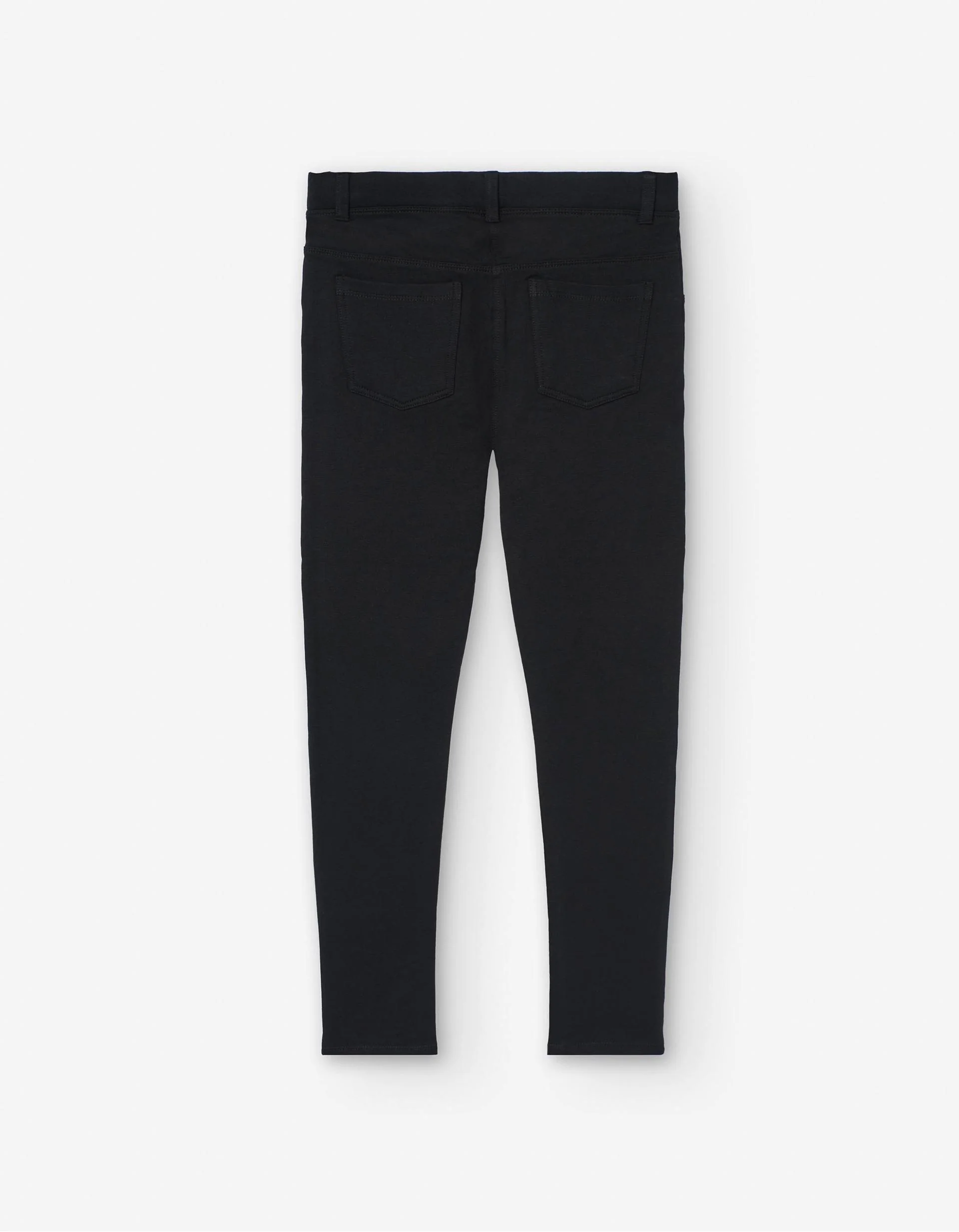 Brushed leggings with pockets for girls, black - Image 3