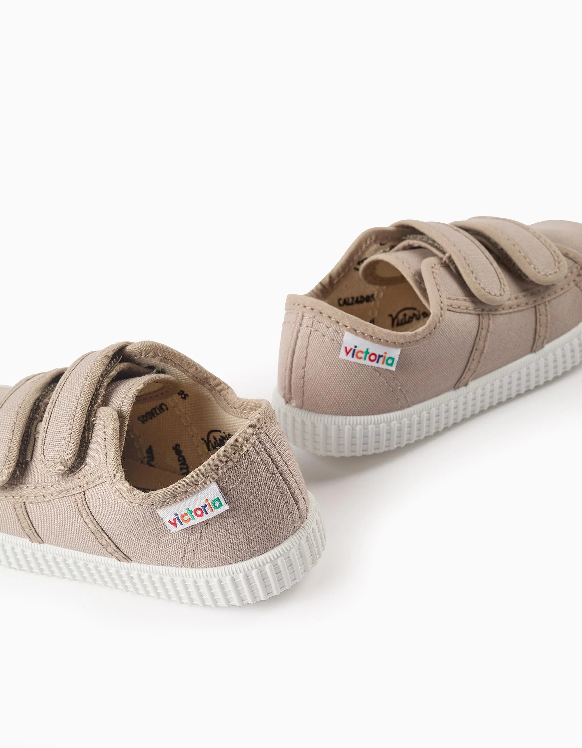 Canvas Trainers for Babies and Children 'Victoria', Bege - Image 3