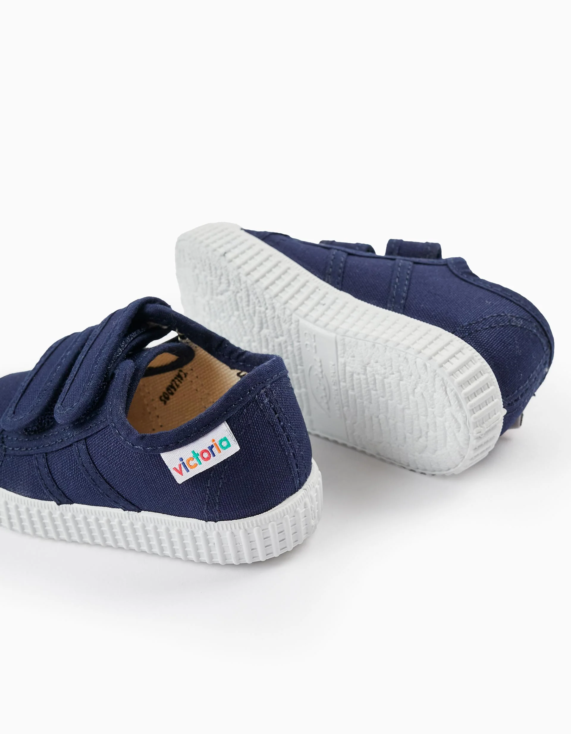 Canvas Trainers for Babies 'Victoria', Dark Blue - Image 3