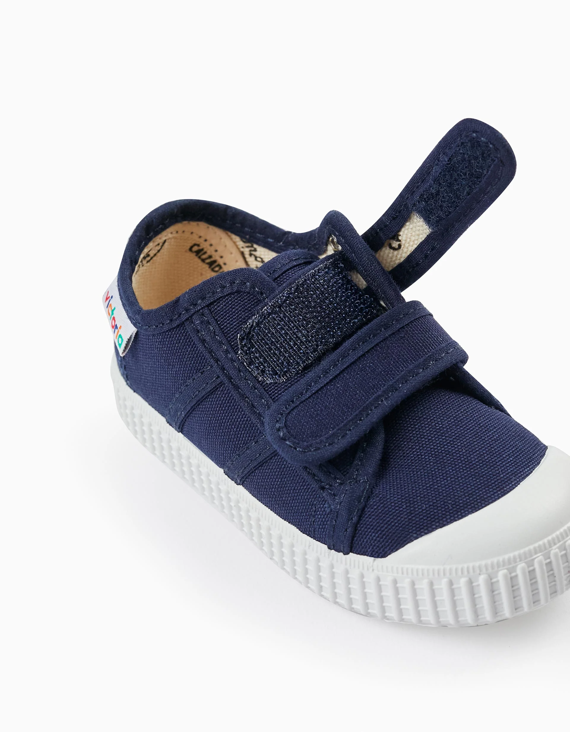 Canvas Trainers for Babies 'Victoria', Dark Blue - Image 4