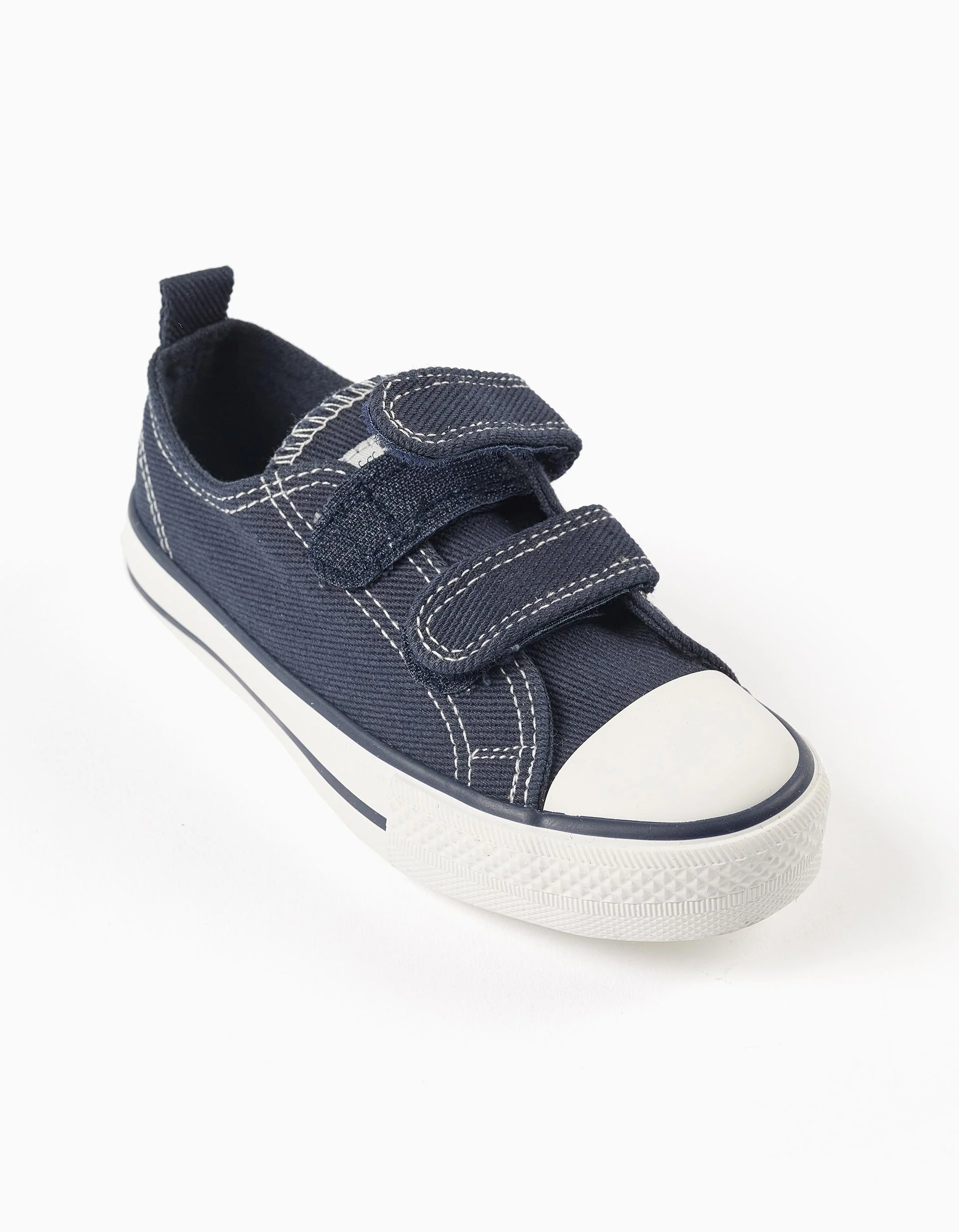 Canvas trainers in denim for boys, dark blue - Image 6