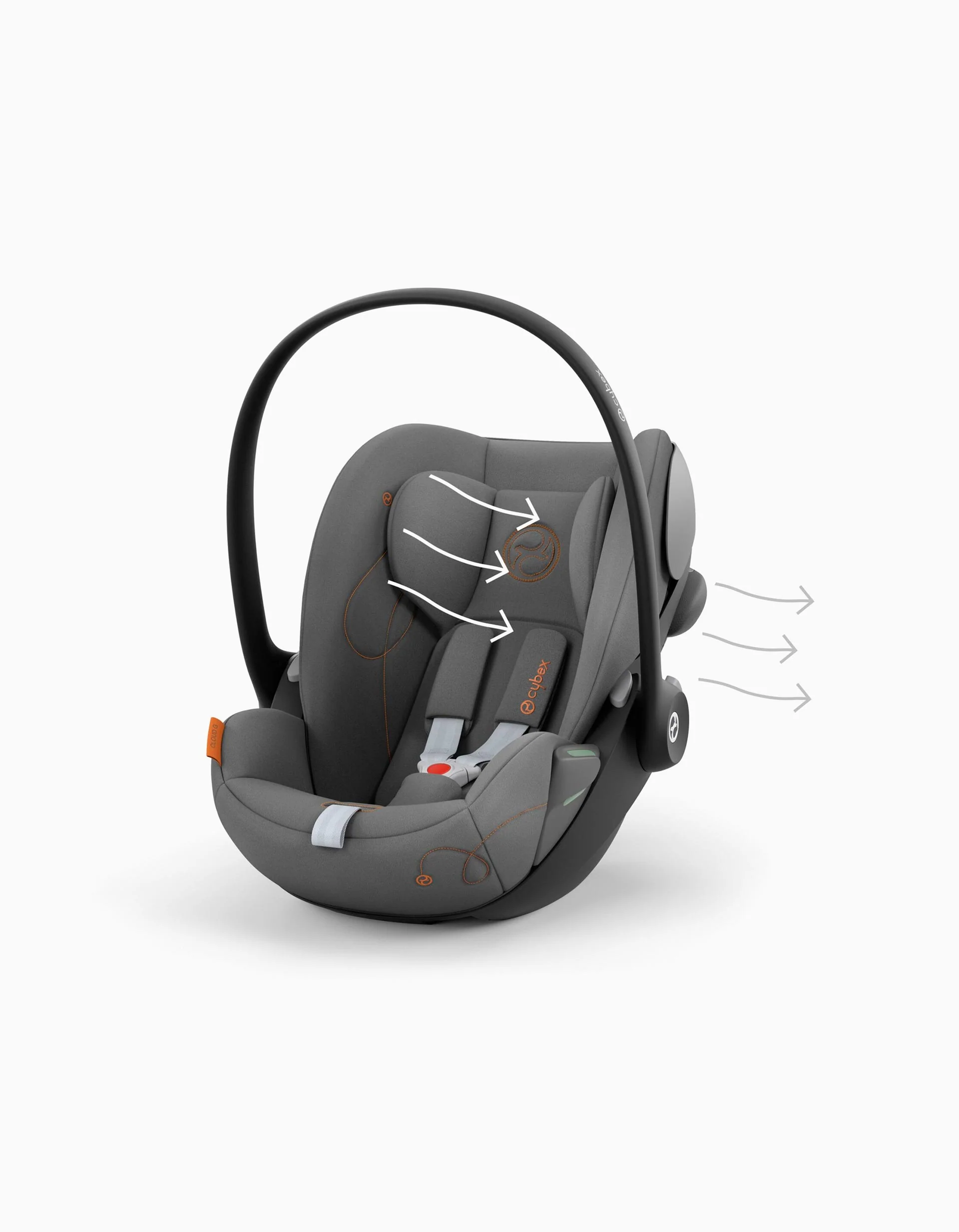 Car Seat I Size Cybex Cloud G (40-87), Lava Grey - Image 5