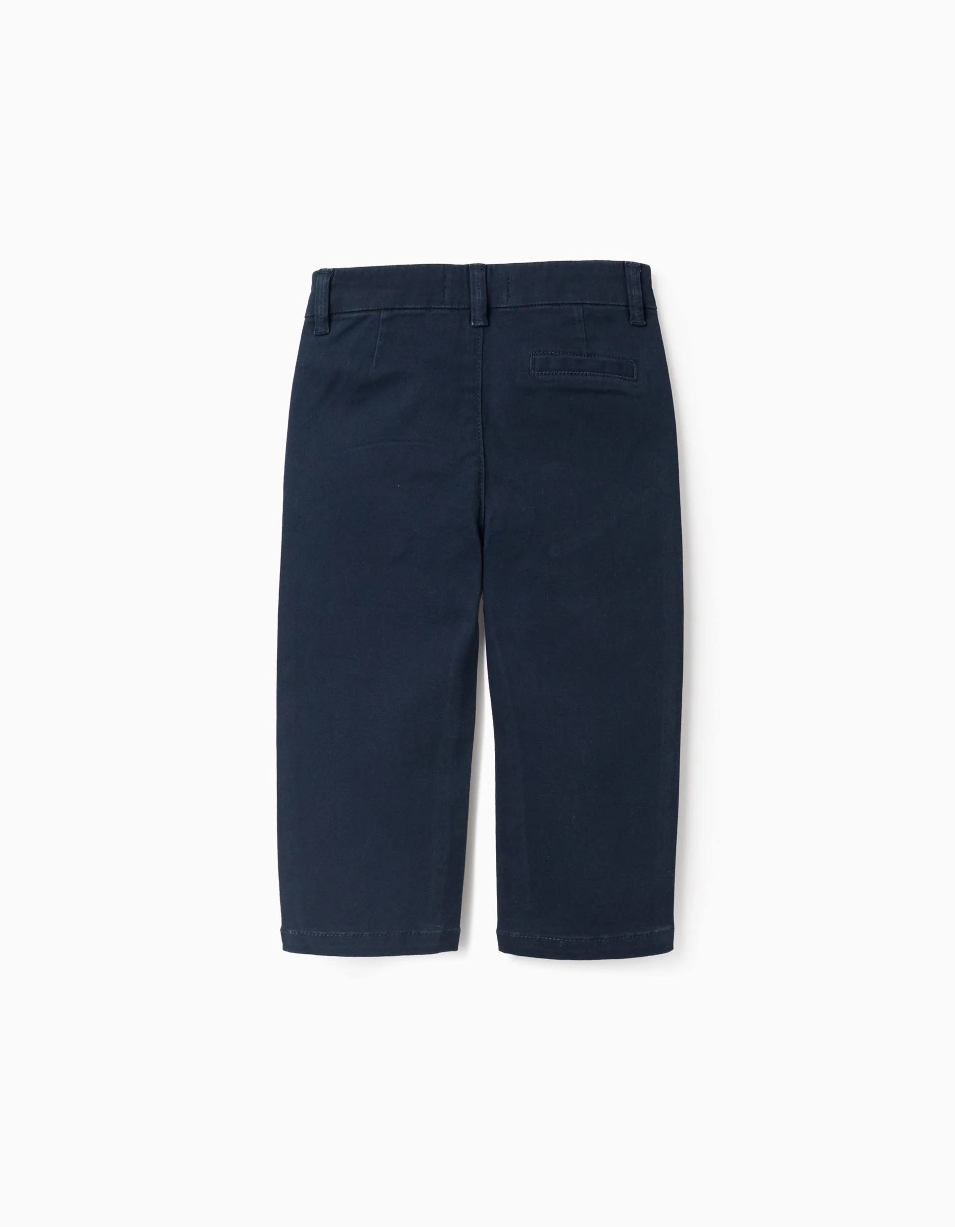 Chino Twill Trousers for Baby Boys, Dark Blue - Image 2