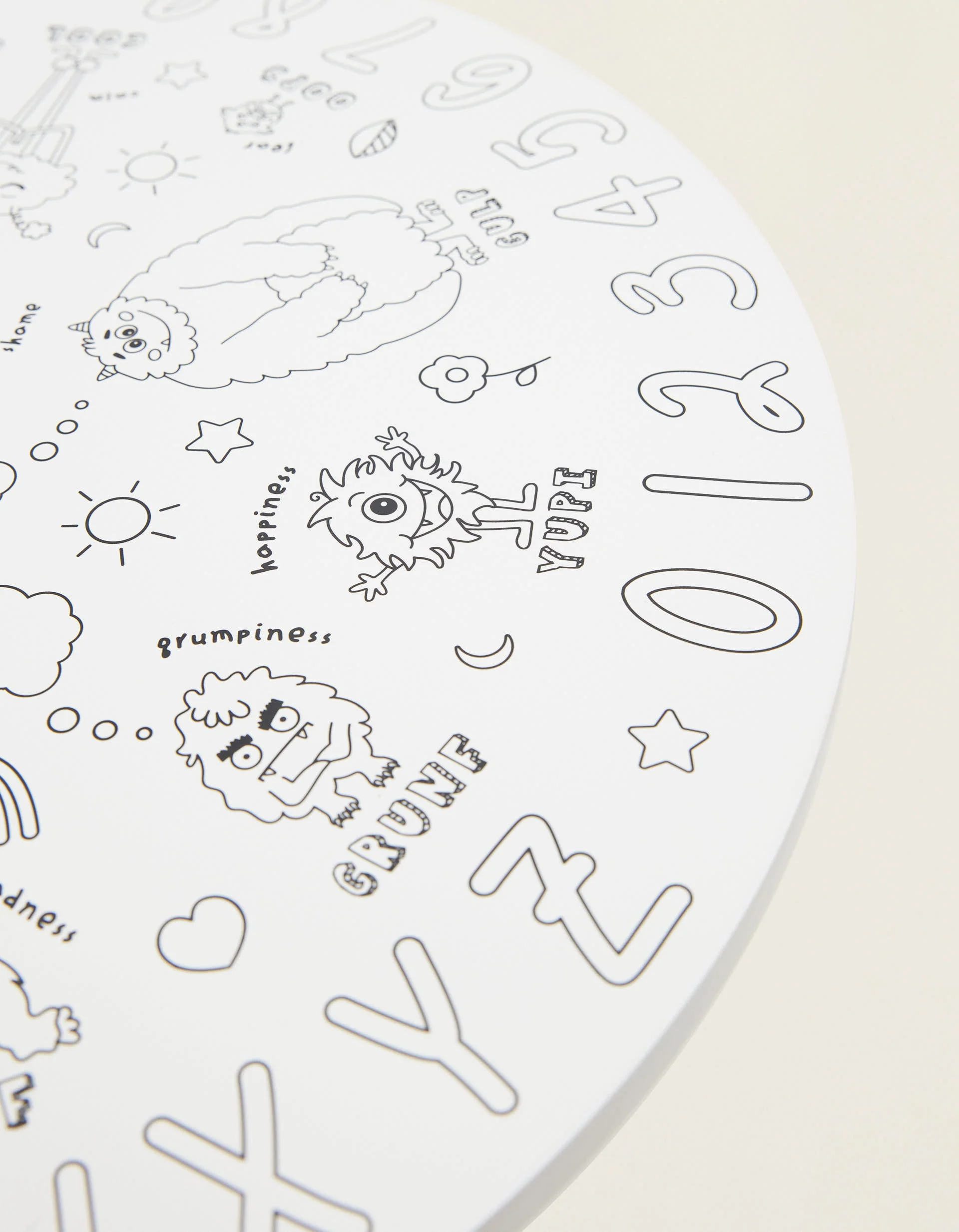 Colouring Table ZY Baby 'Emotions', White - Image 4