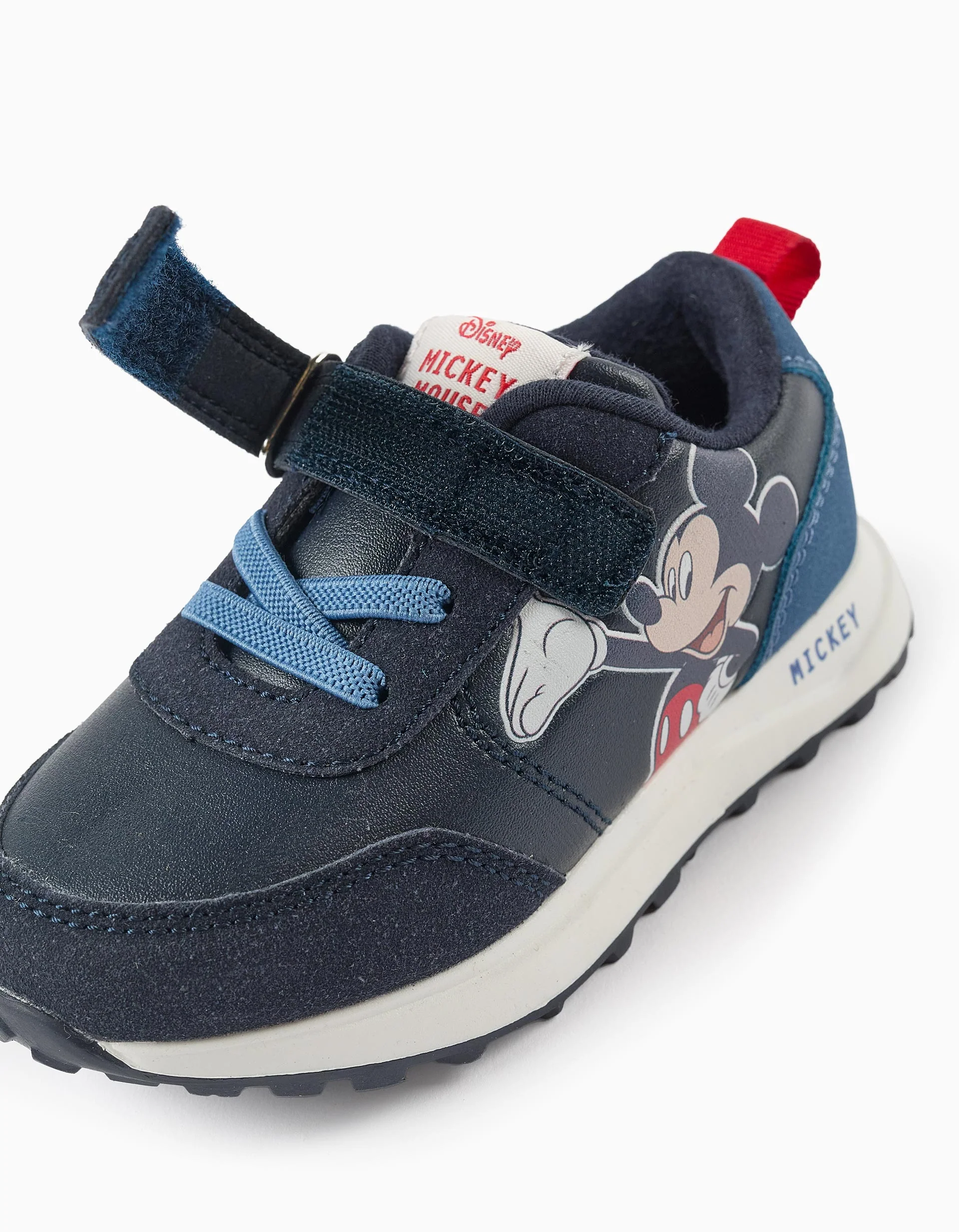 Combined trainers with Mickey print for baby boys, blue - Image 4