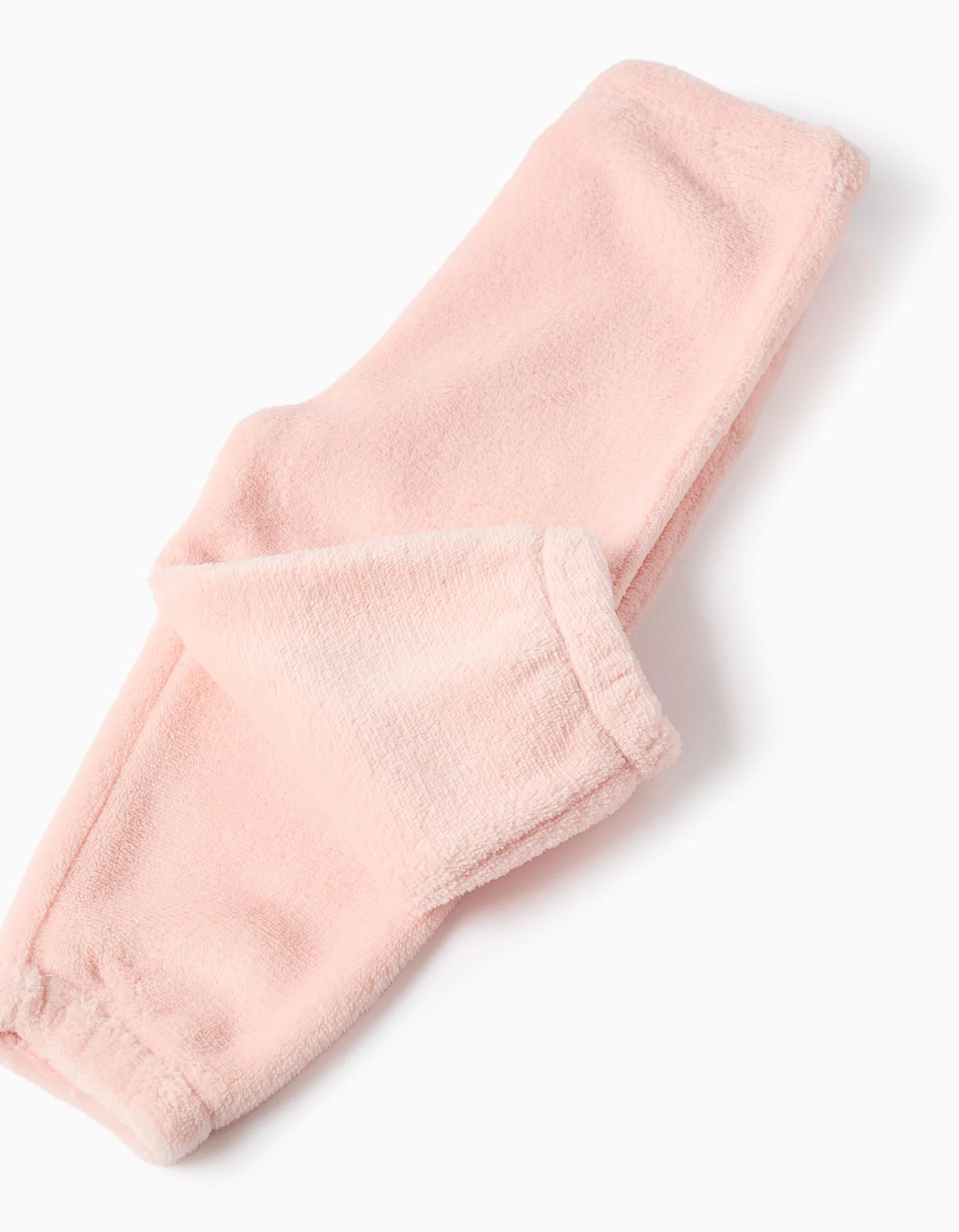 Coral fleece pyjamas with Minnie print for baby girls, white/pink - Image 4
