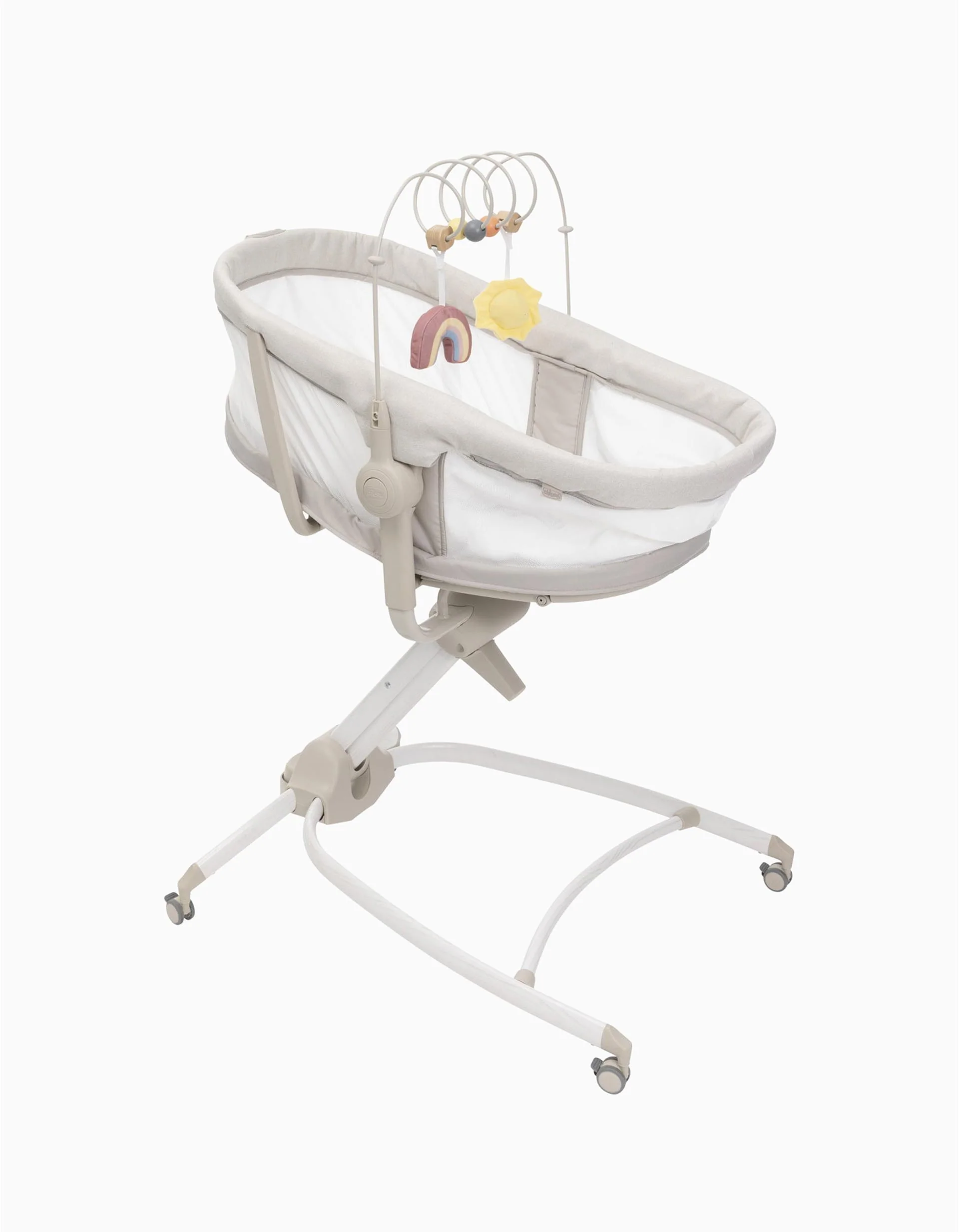 Cot and Bounce Baby Hug 4 in 1 Air Chicco, Pearl - Image 4