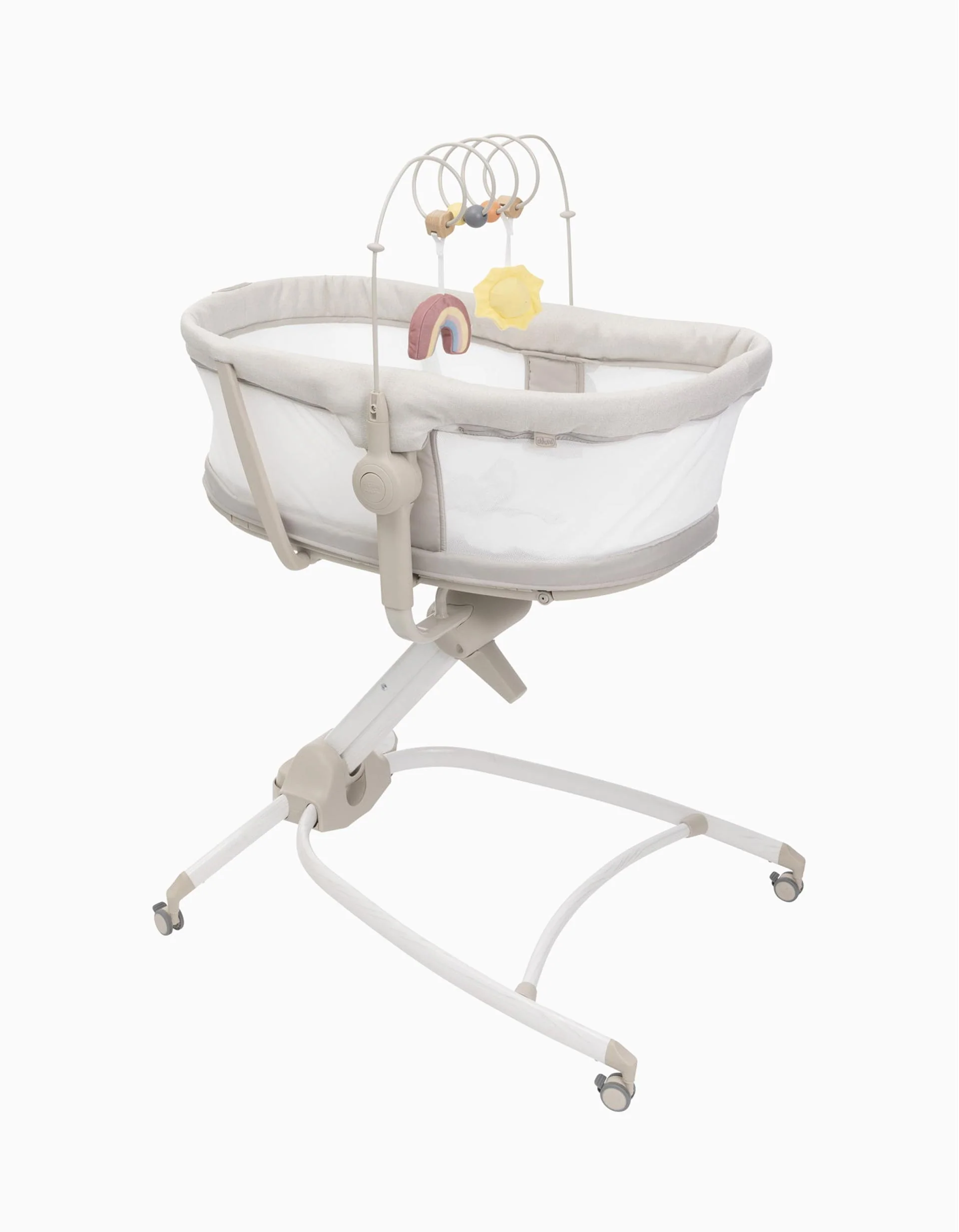 Cot and Bounce Baby Hug 4 in 1 Air Chicco, Pearl - Image 5