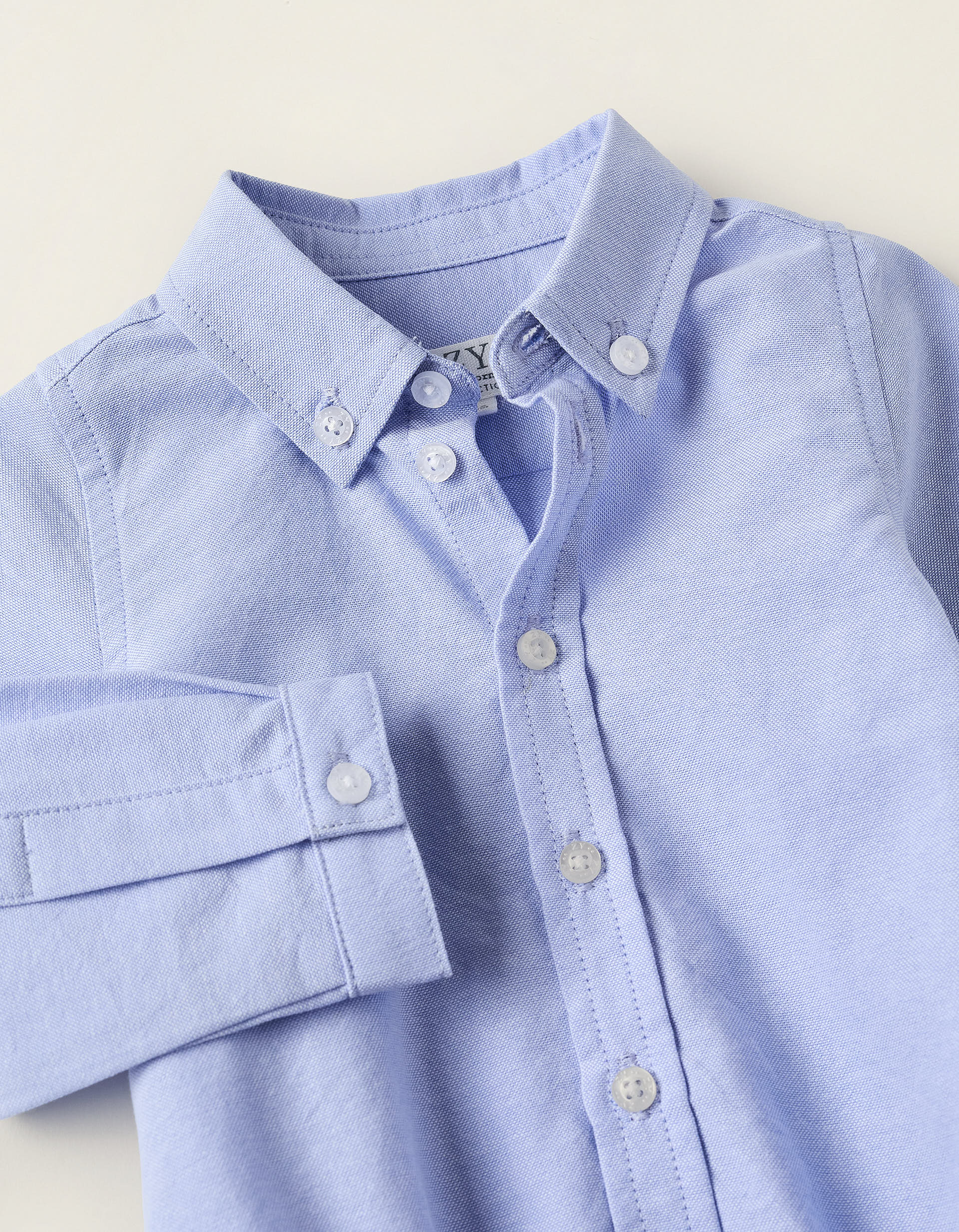 Cotton Bodysuit for Newborns, Blue - Image 3
