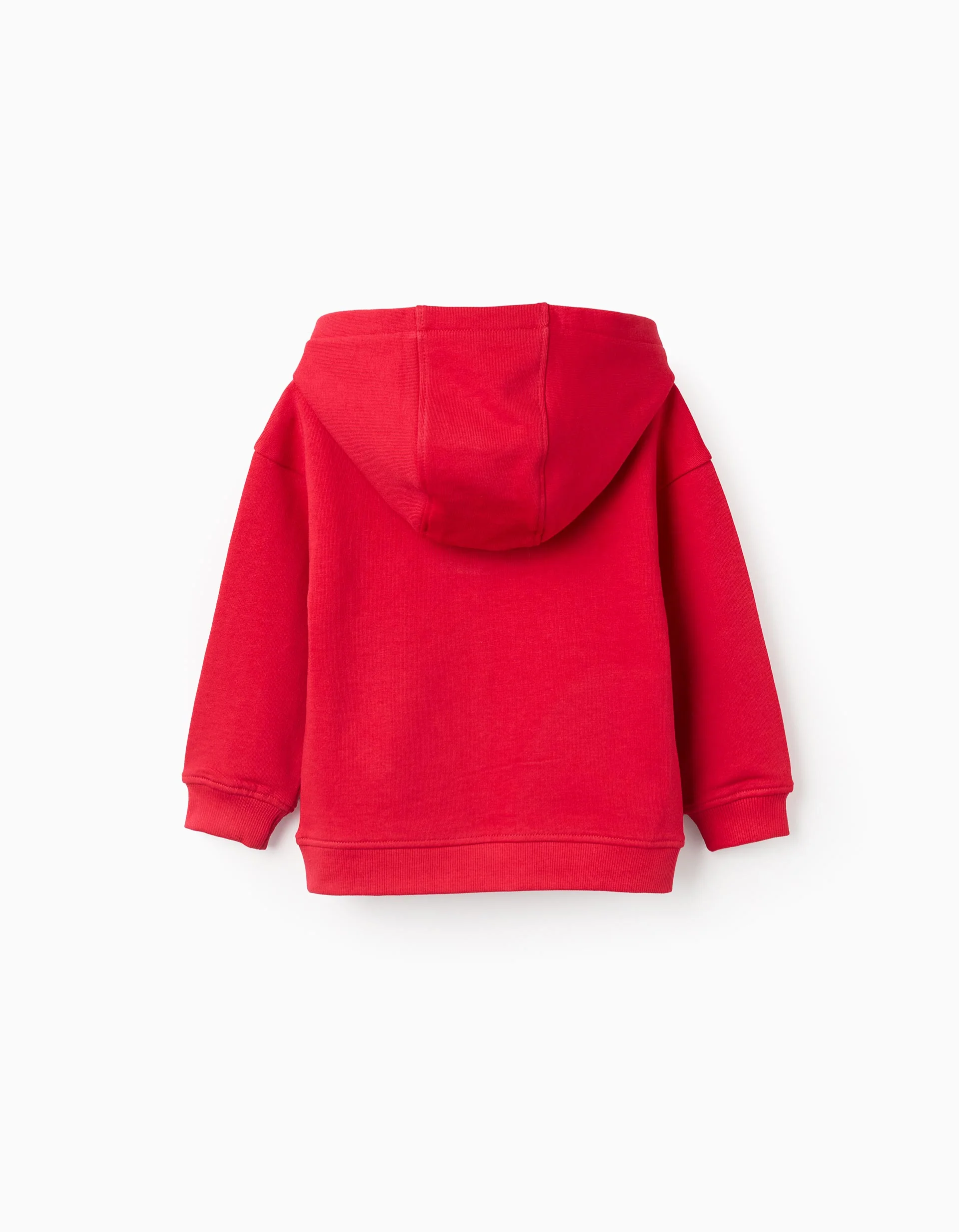 Cotton Hooded Sweatshirt for Baby Boys '1919', Red - Image 2