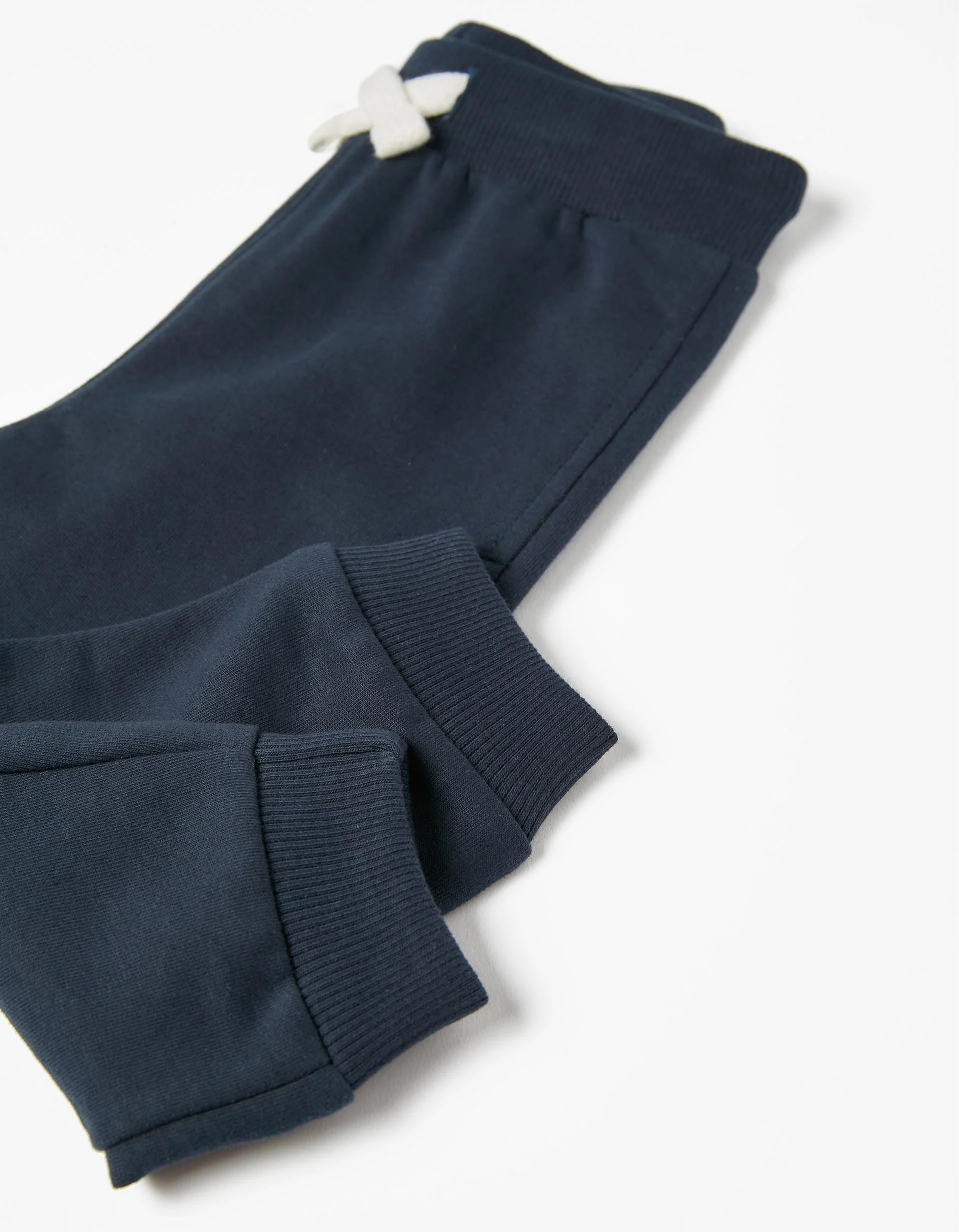 Cotton Joggers for Baby Boys, Dark Blue - Image 3