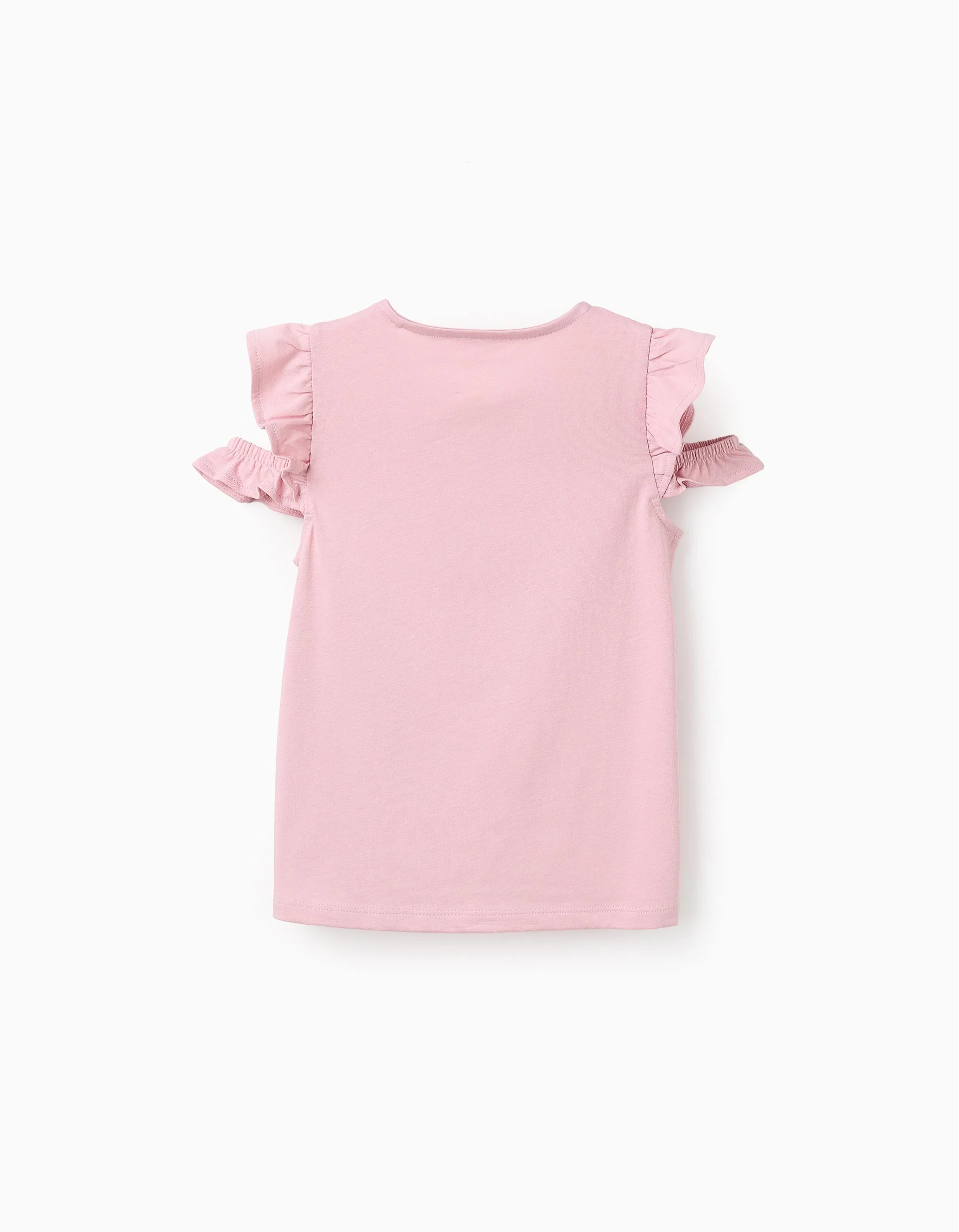 Cotton Off-Shoulder T-shirt for Girls 'Minnie', Pink - Image 2