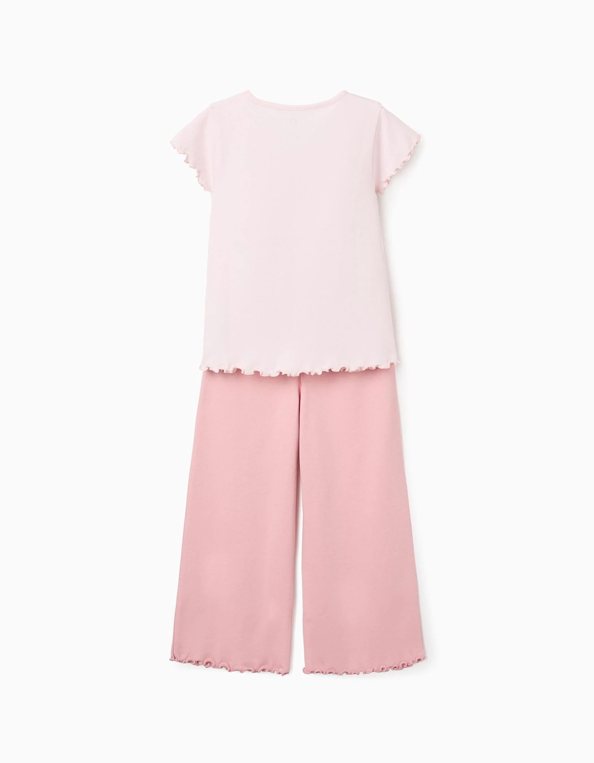 Cotton pyjamas with Superhero print for girls, pink - Image 2