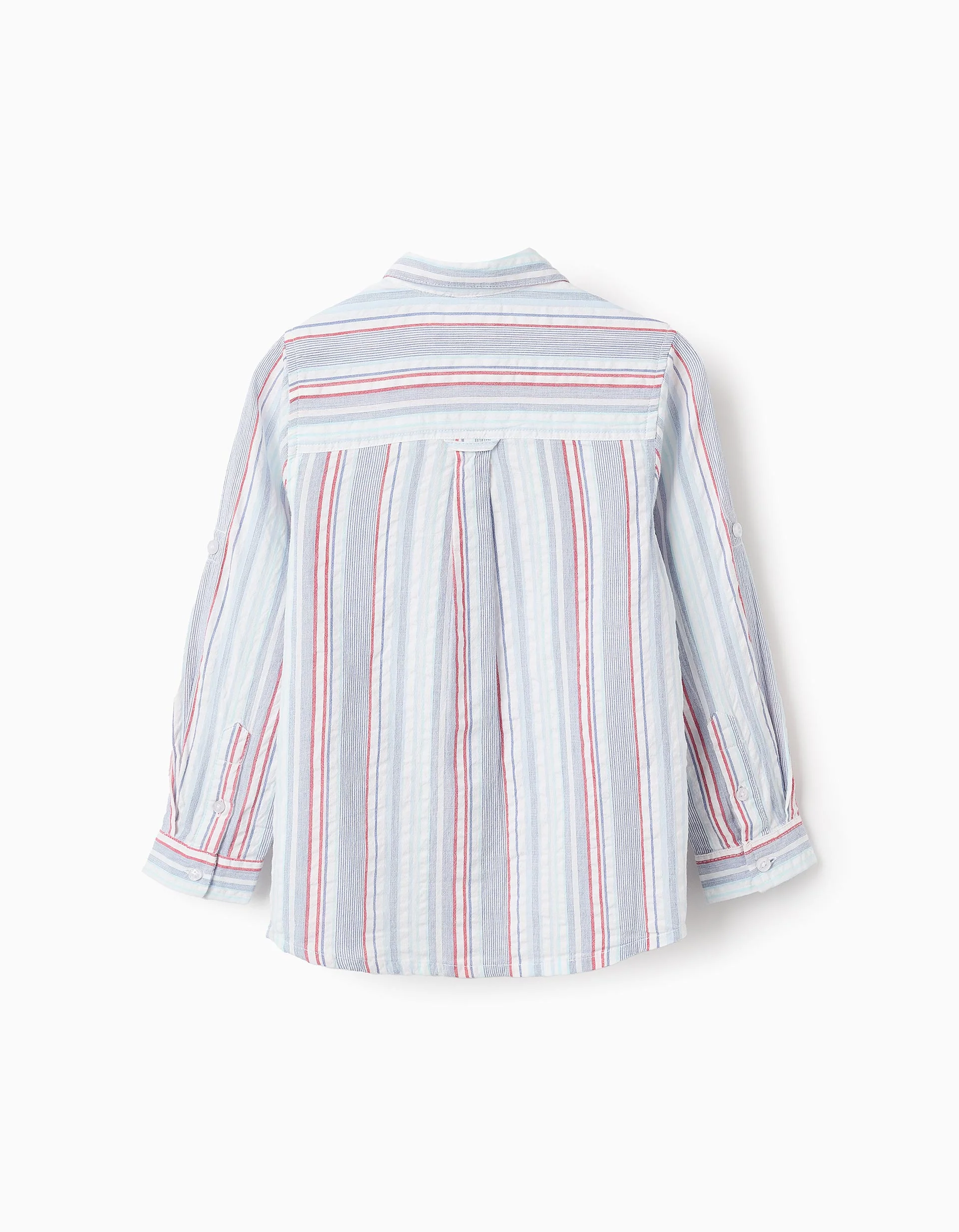Cotton Striped Shirt for Boys, Multicolour - Image 2