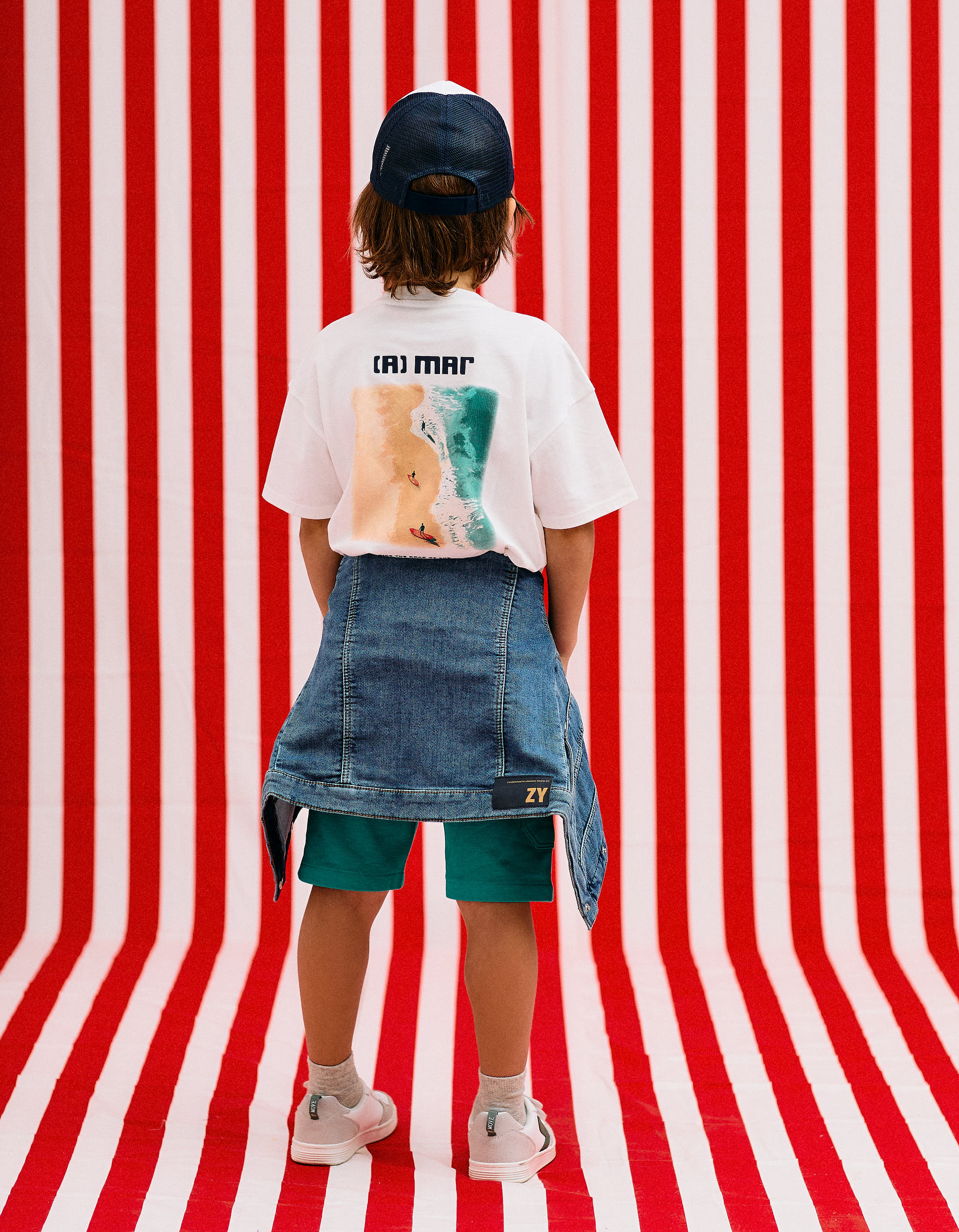 Cotton T-shirt for Boys 'Sea', White - Image 4
