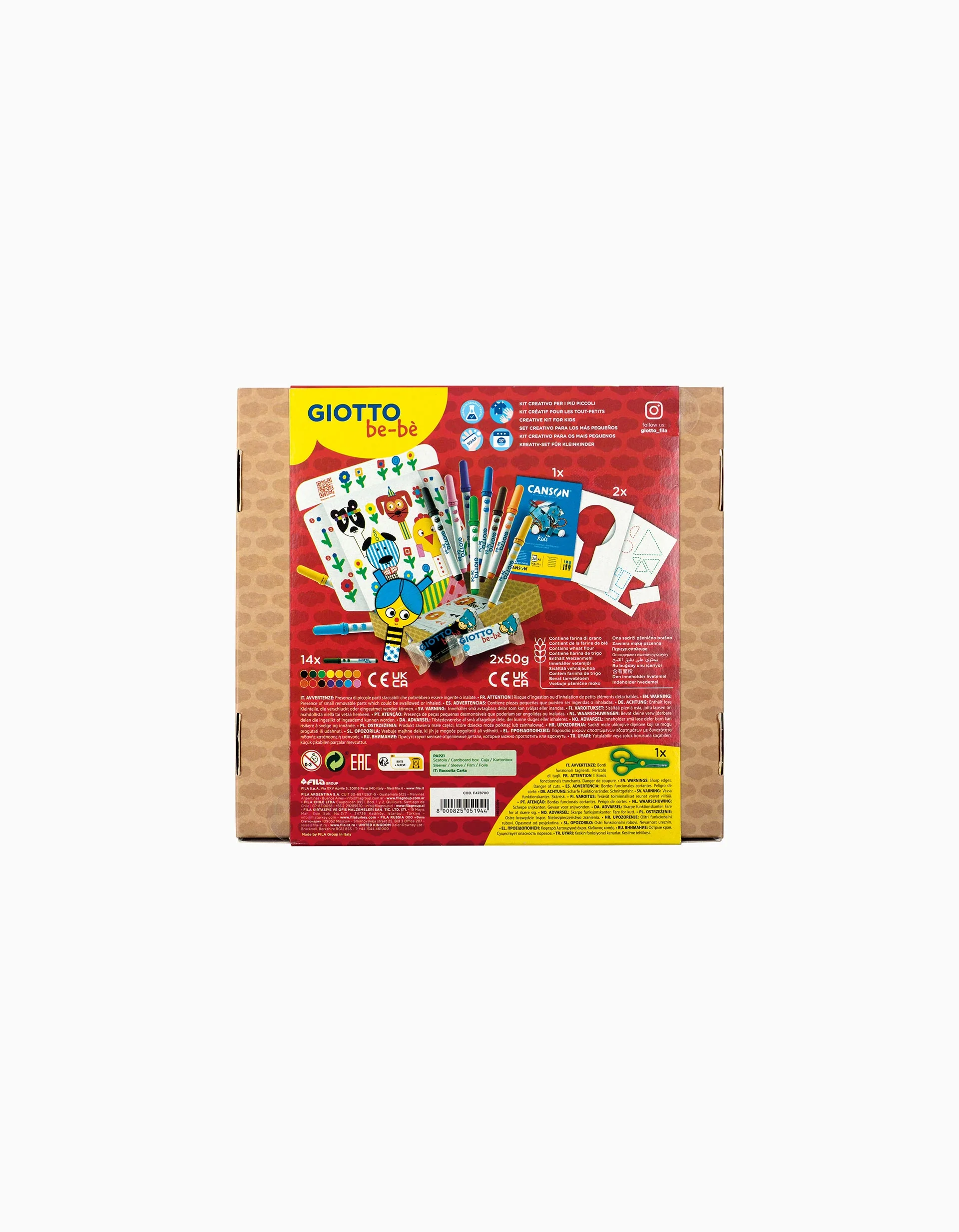 Creative Set My Little Friends 20 Pcs Giotto Be-Bè 3A+ - Image 3