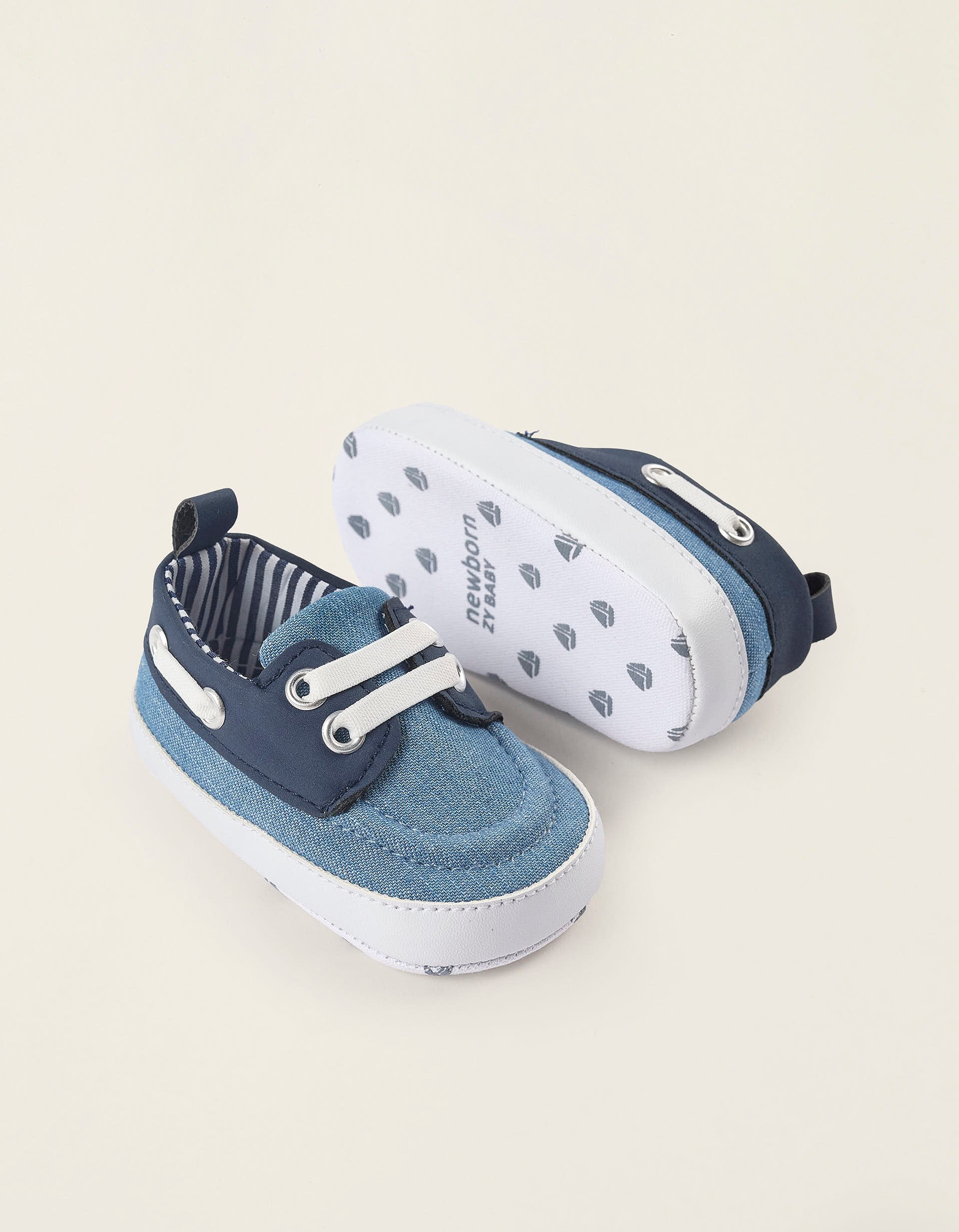 Deck Shoes for Newborns, blue - Image 3