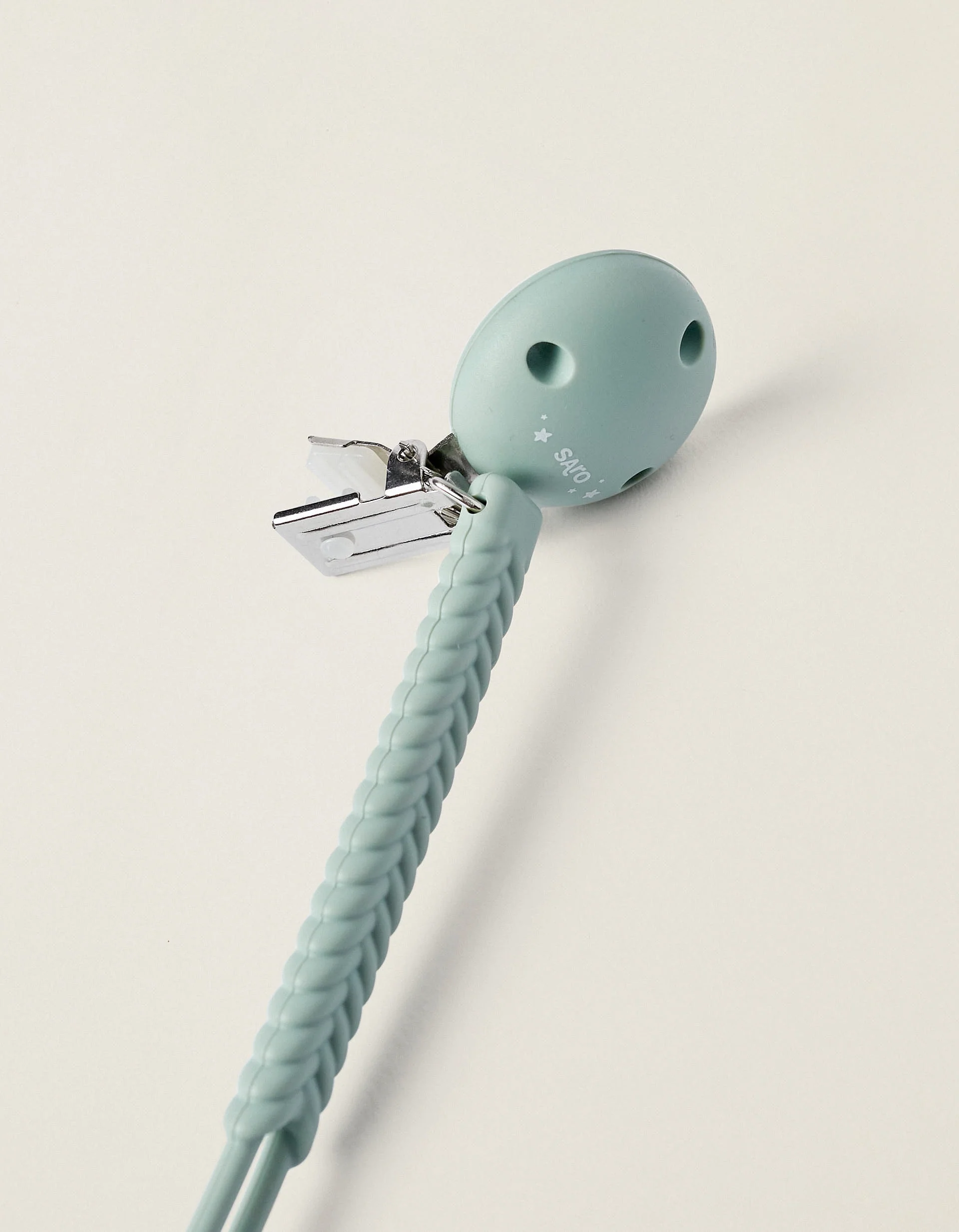 Dummy Holder Silicone Mint Saro - Image 2