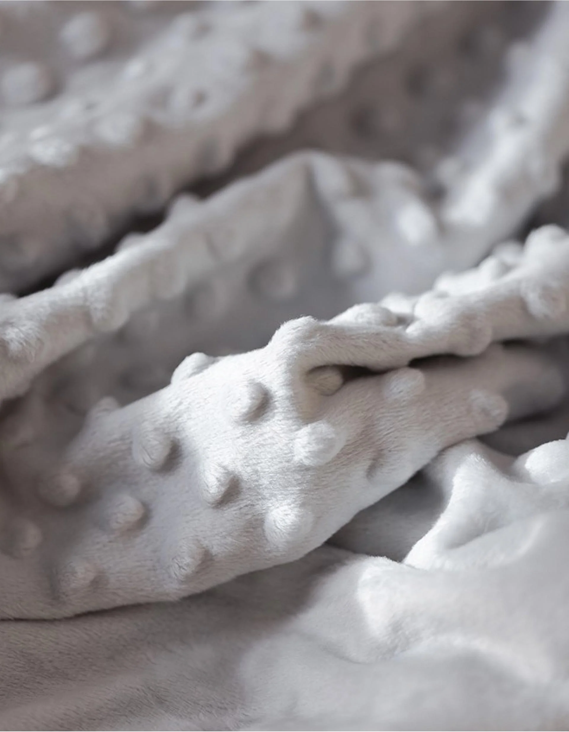 Extra Soft Bubble Blanket Interbaby 80x100 Cm, Grey - Image 5