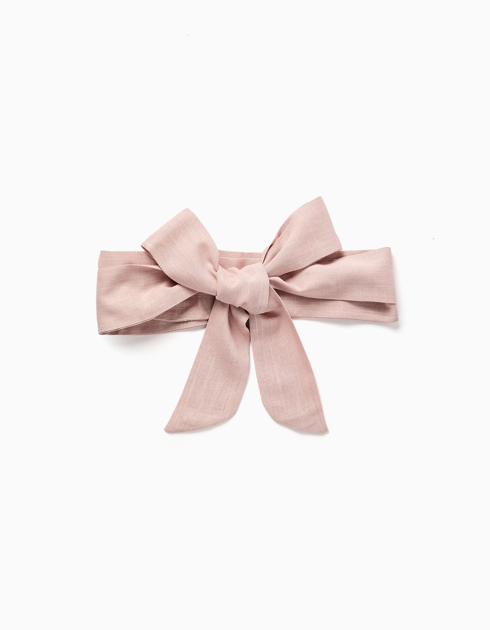 Fabric belt for a dress for girls, light pink - Image 2