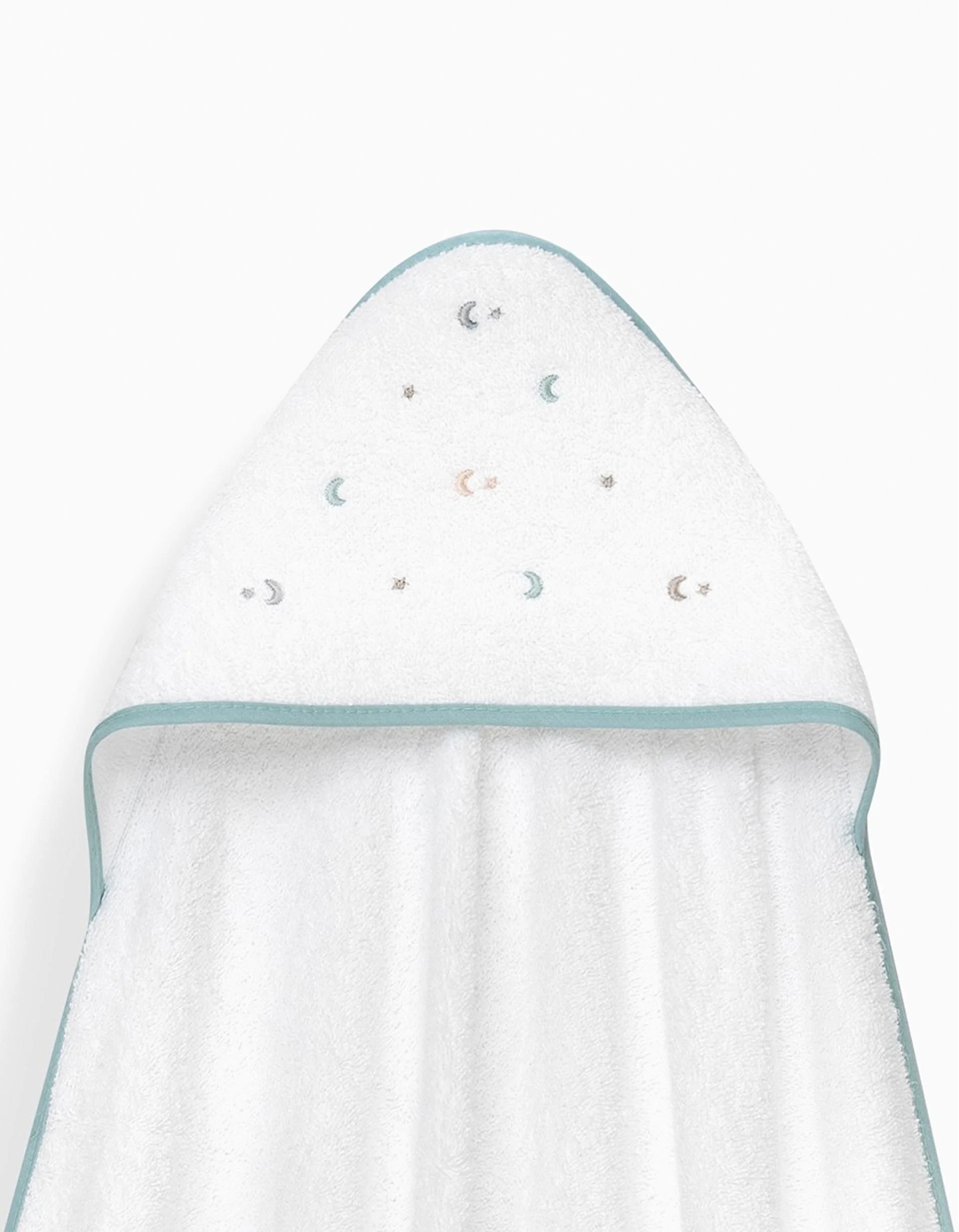 Hooded Bath Towel Interbaby Stars 100x100 cm, Green - Image 4