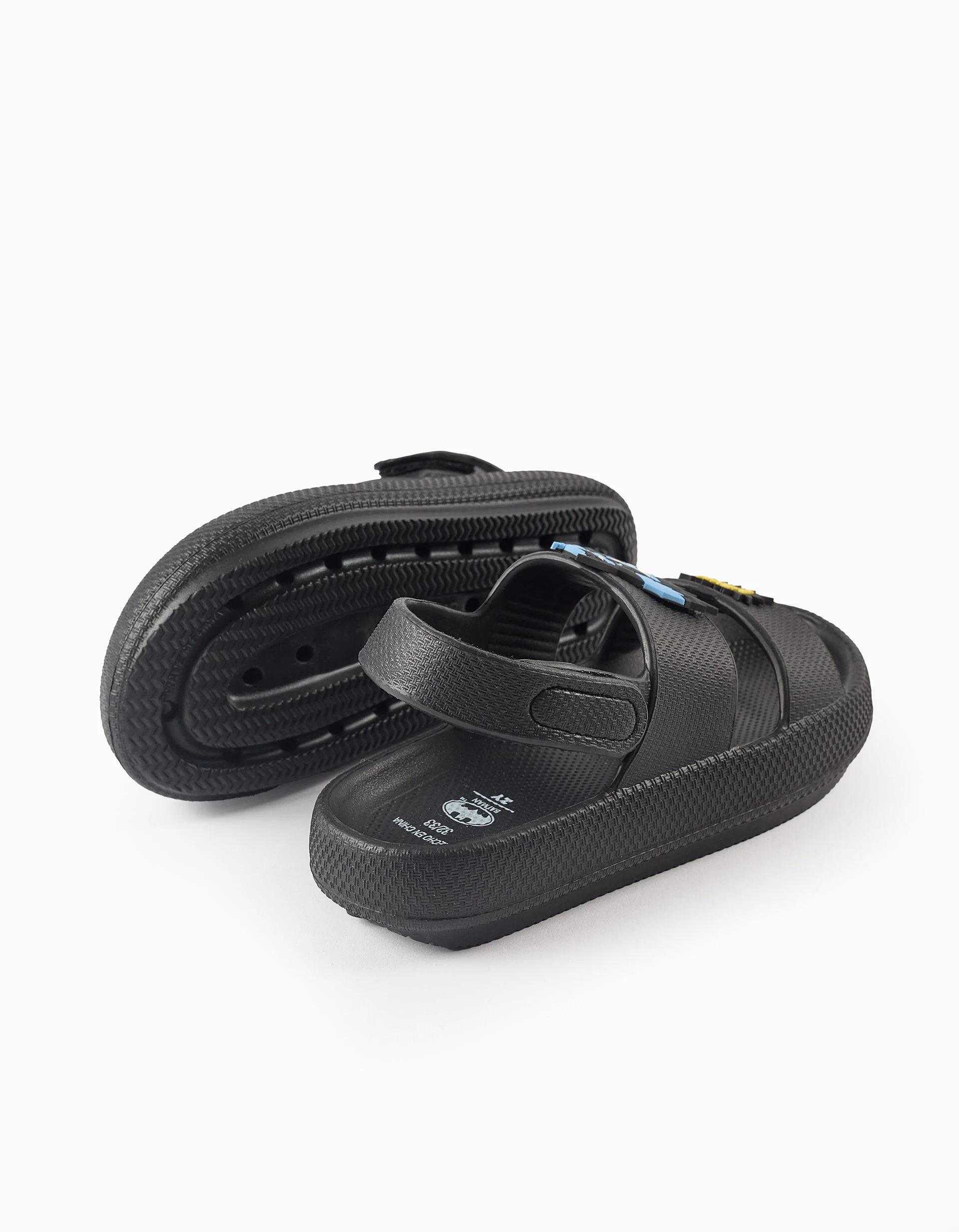 Light Rubber Sandals for Boys 'Batman', Black - Image 3