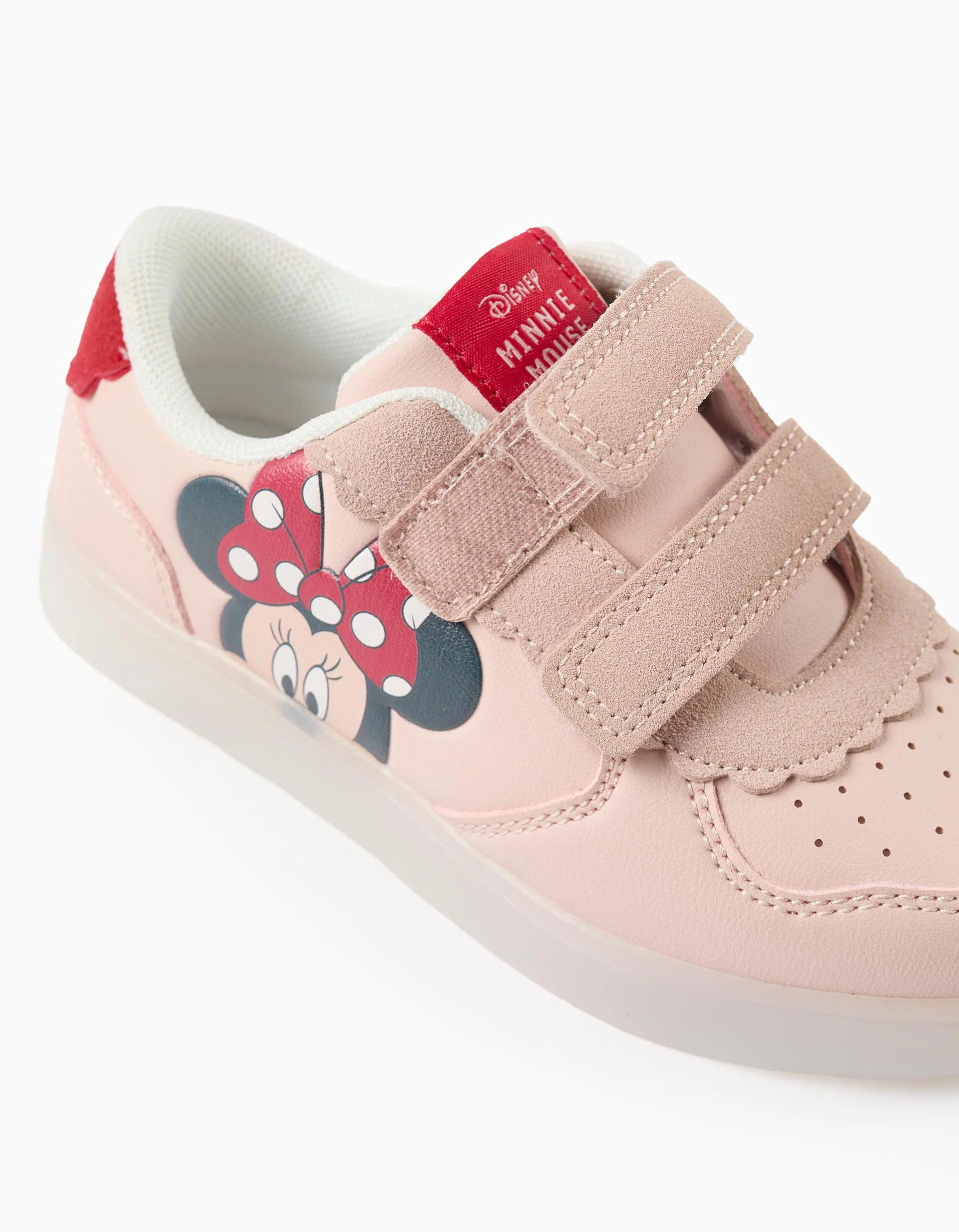 Light-up combined trainers with Minnie for girls, pink - Image 6