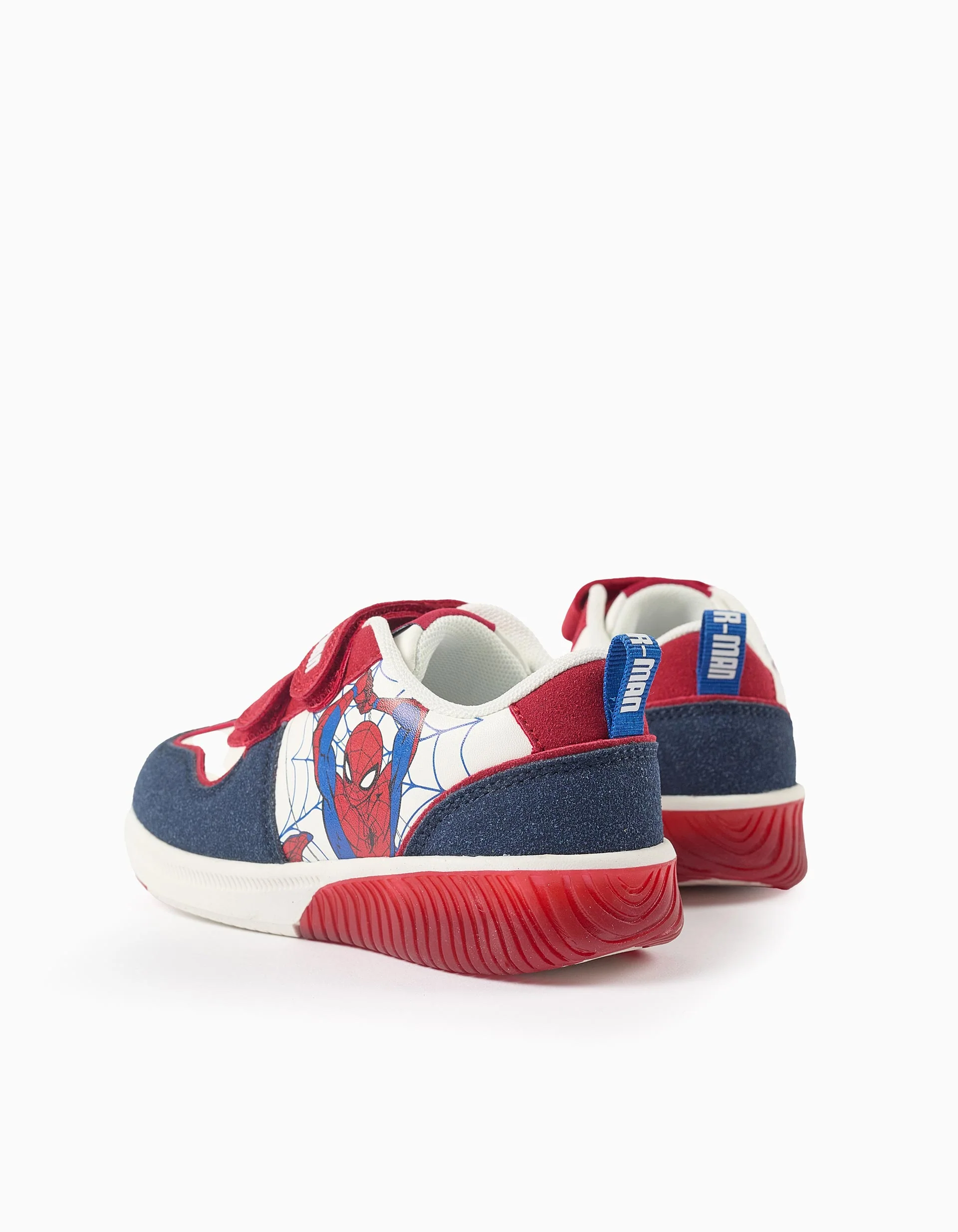 Light-up combined trainers with Spider-Man for boys, white/red/blue - Image 4