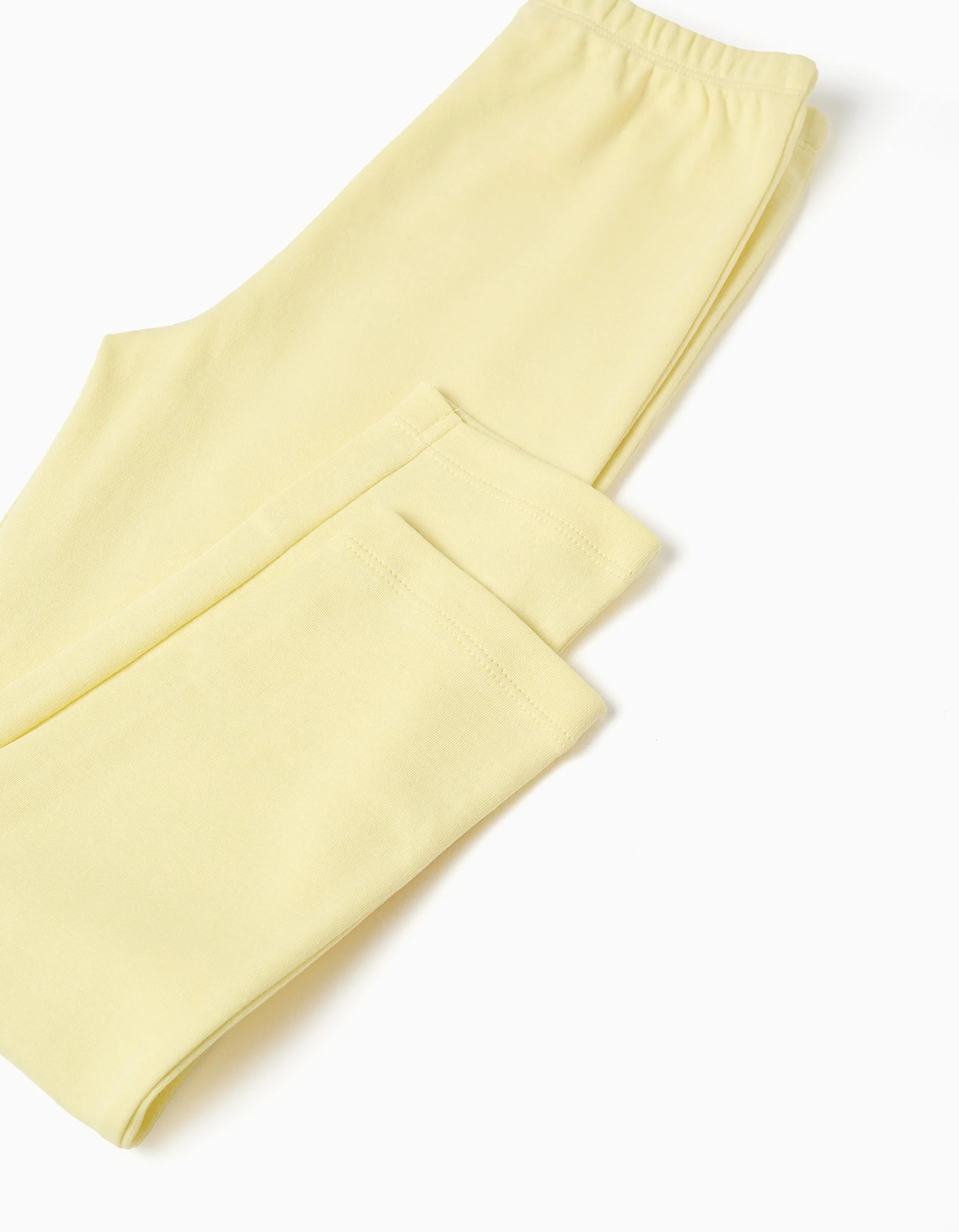 Long sleeve cotton pyjamas with removable cape for girls, white/yellow - Image 7