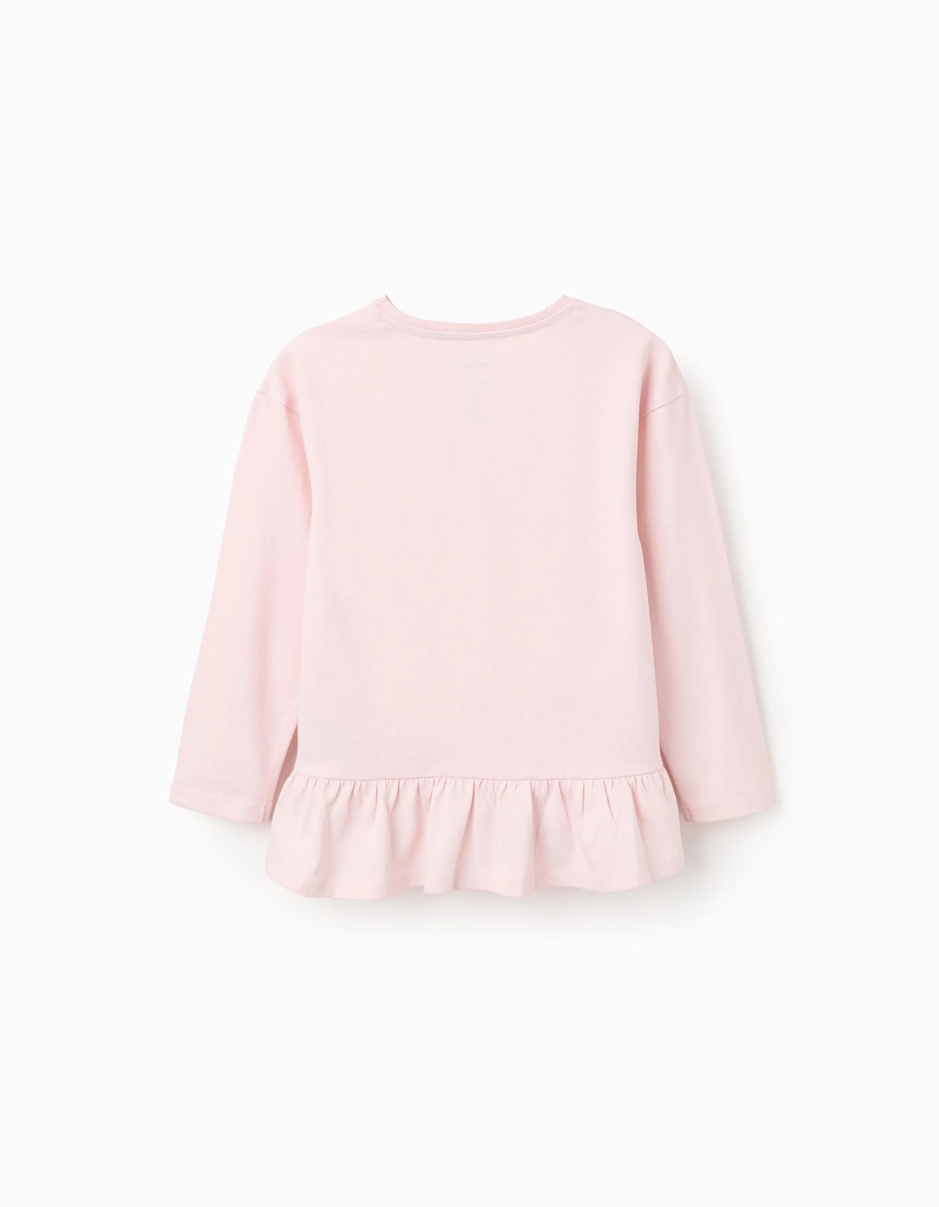Long Sleeve Cotton T-shirt for Girls 'Minnie', Pink - Image 2