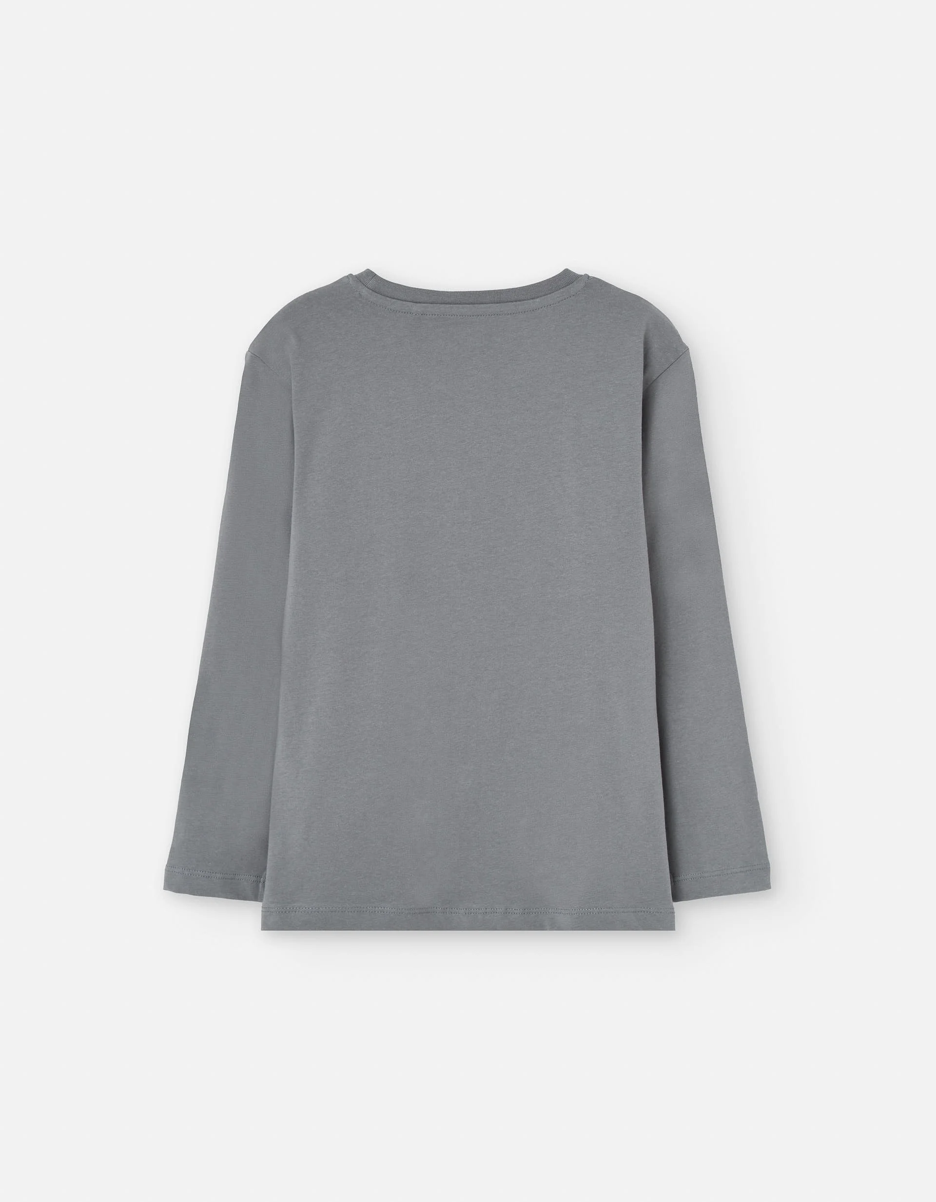 Long sleeve cotton T-shirt with gorilla print for boys, grey - Image 2