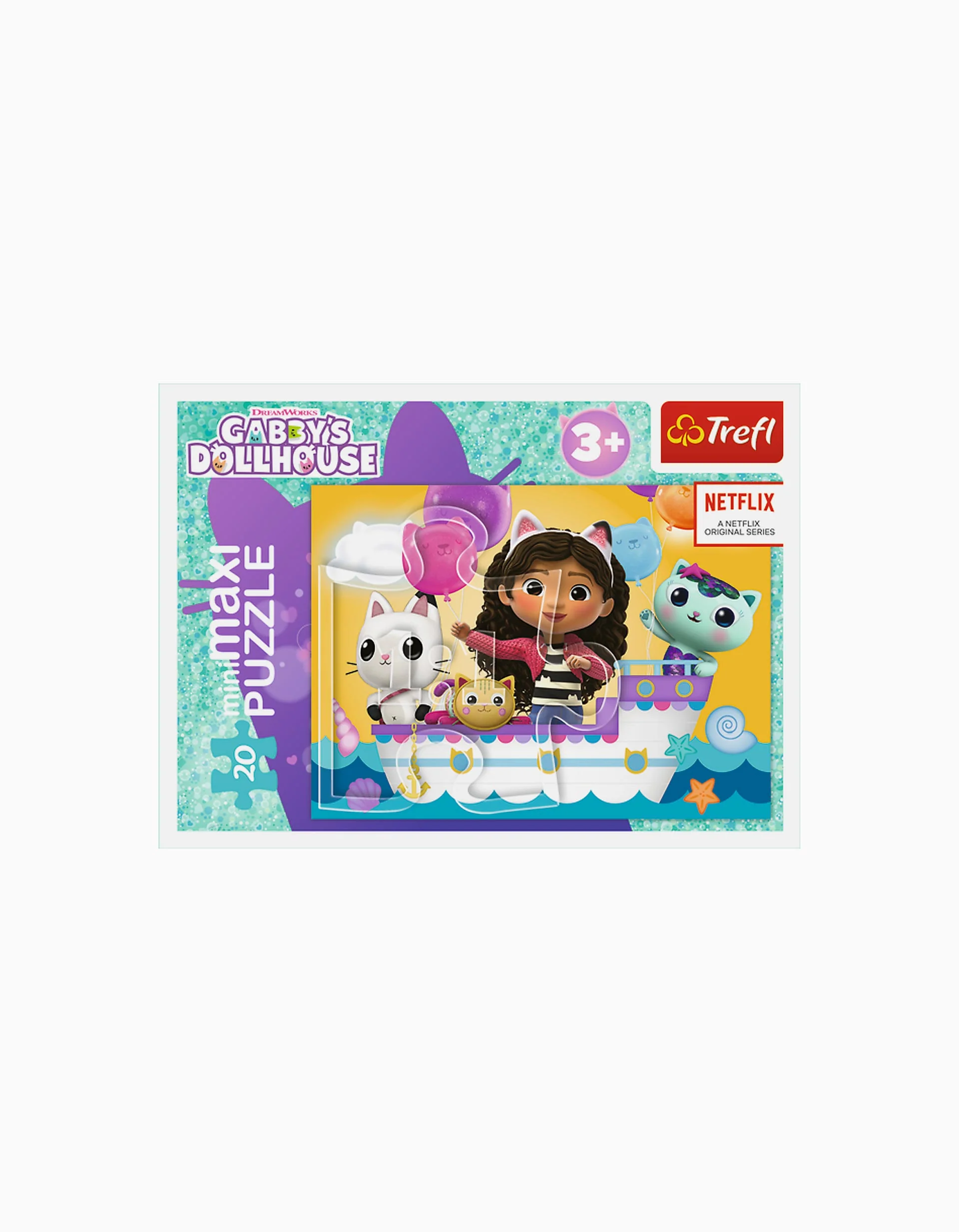 Mini Puzzle Trefl Gabby Colourful Day 20 Maxi Pcs 3Y+, Assorted - Image 13