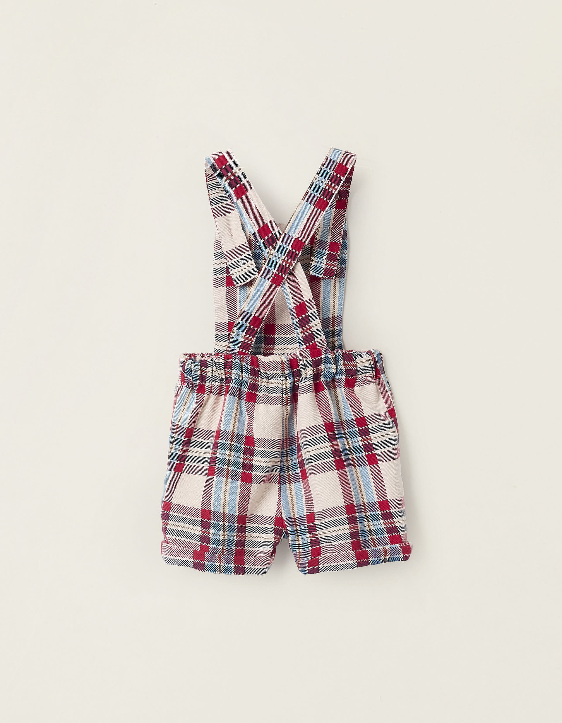 Jumpsuit with Check Pattern for Newborn Boys 'You&Me', Multicolour - Image 2