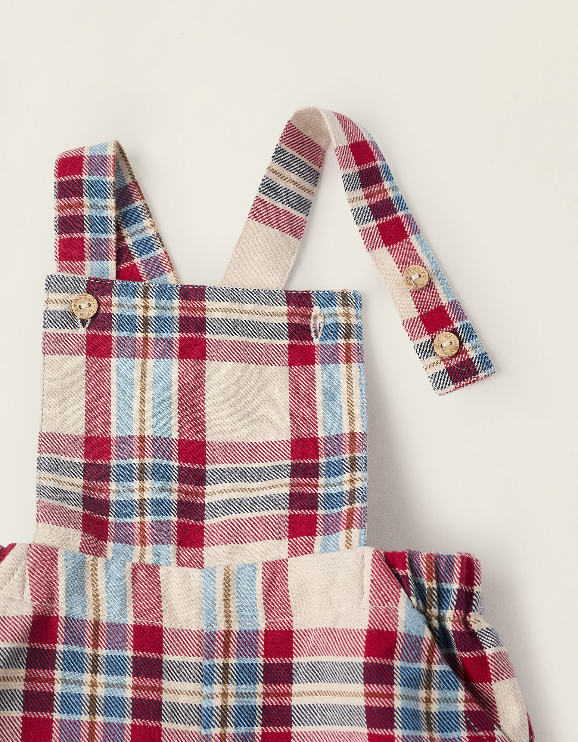 Jumpsuit with Check Pattern for Newborn Boys 'You&Me', Multicolour - Image 3