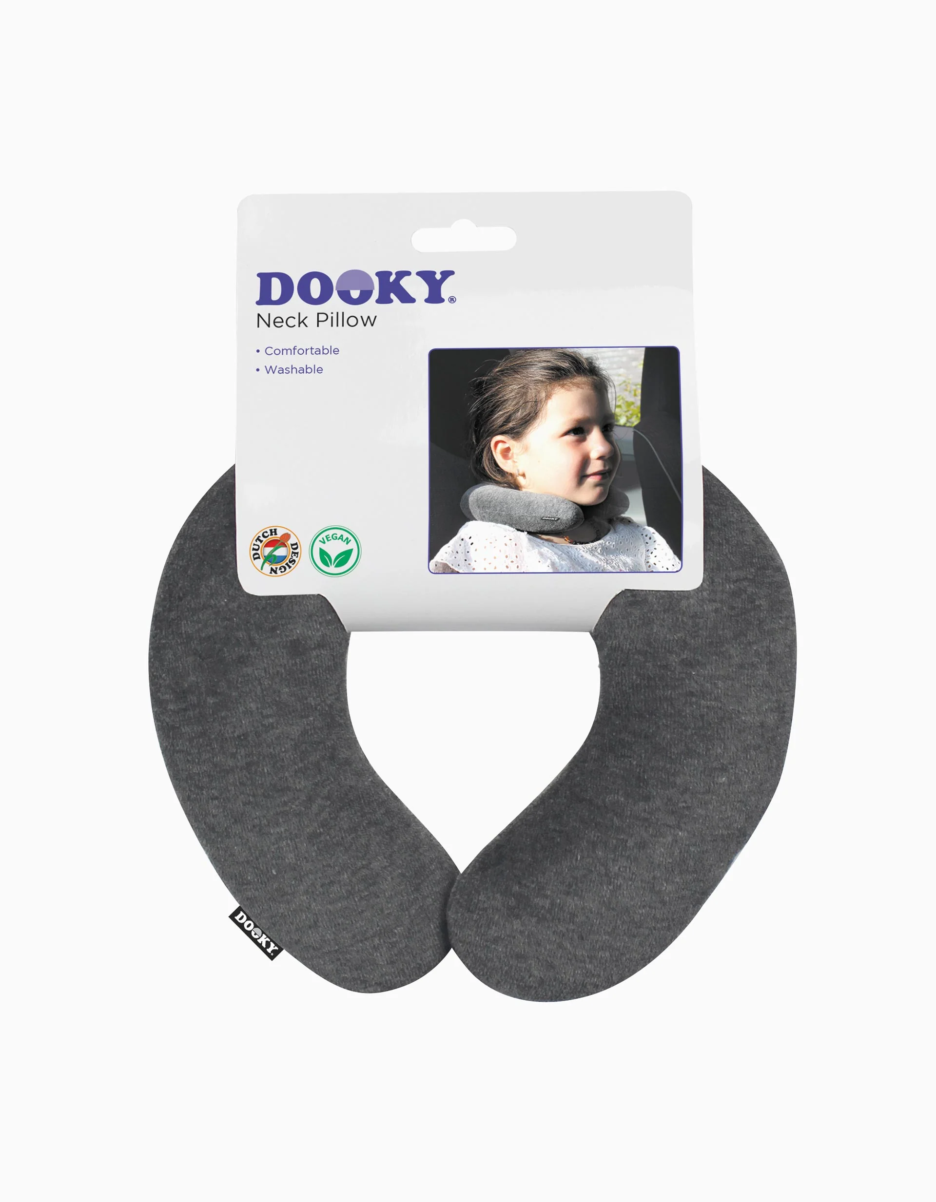 Neck Pillow, Dooky, Grey - Image 3