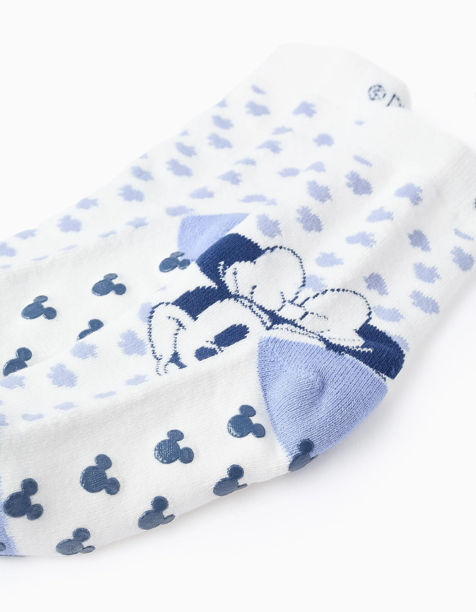 Non-slip Socks for Girls 'Minnie', White/Blue - Image 3