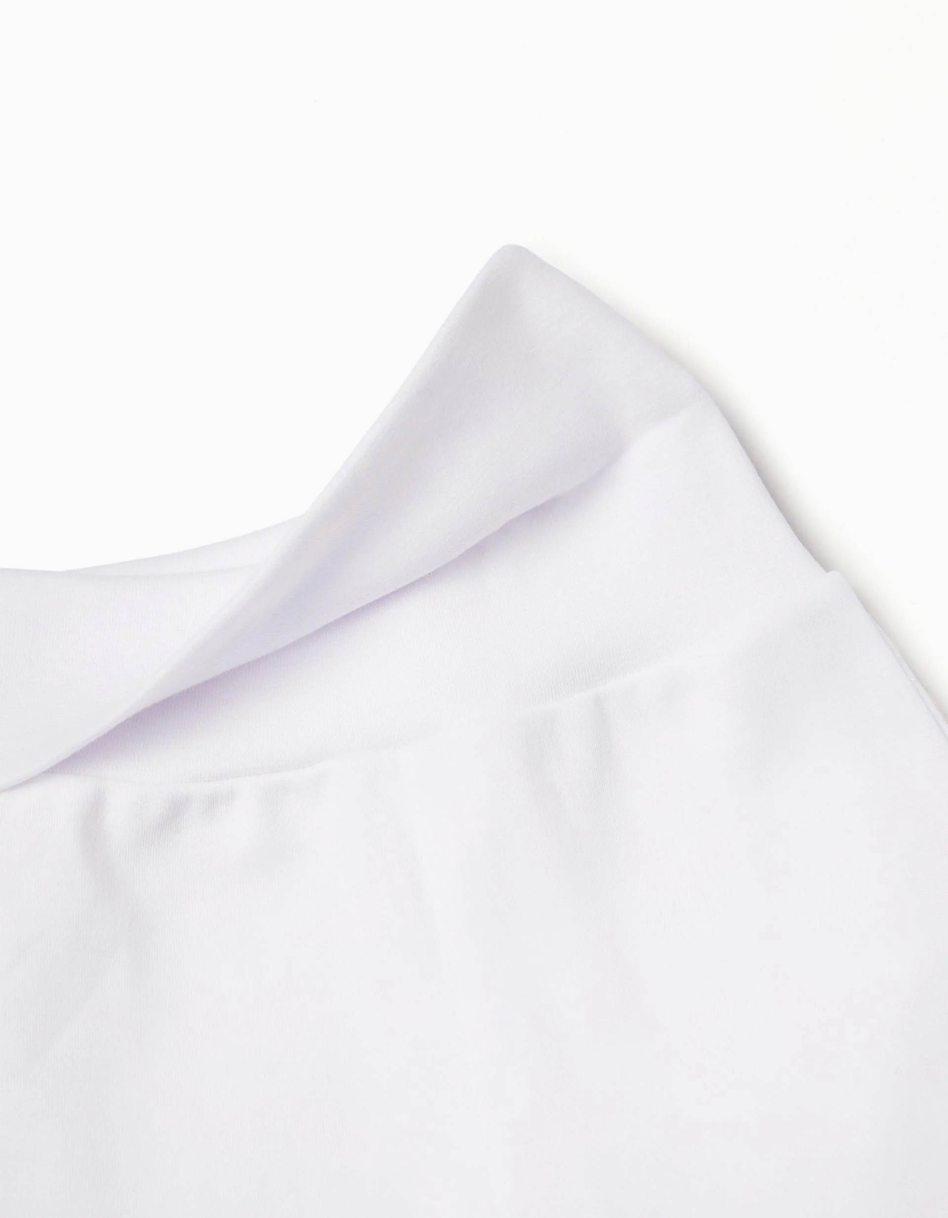 Pack 4 footed cotton trousers for newborns and babies, white - Image 3