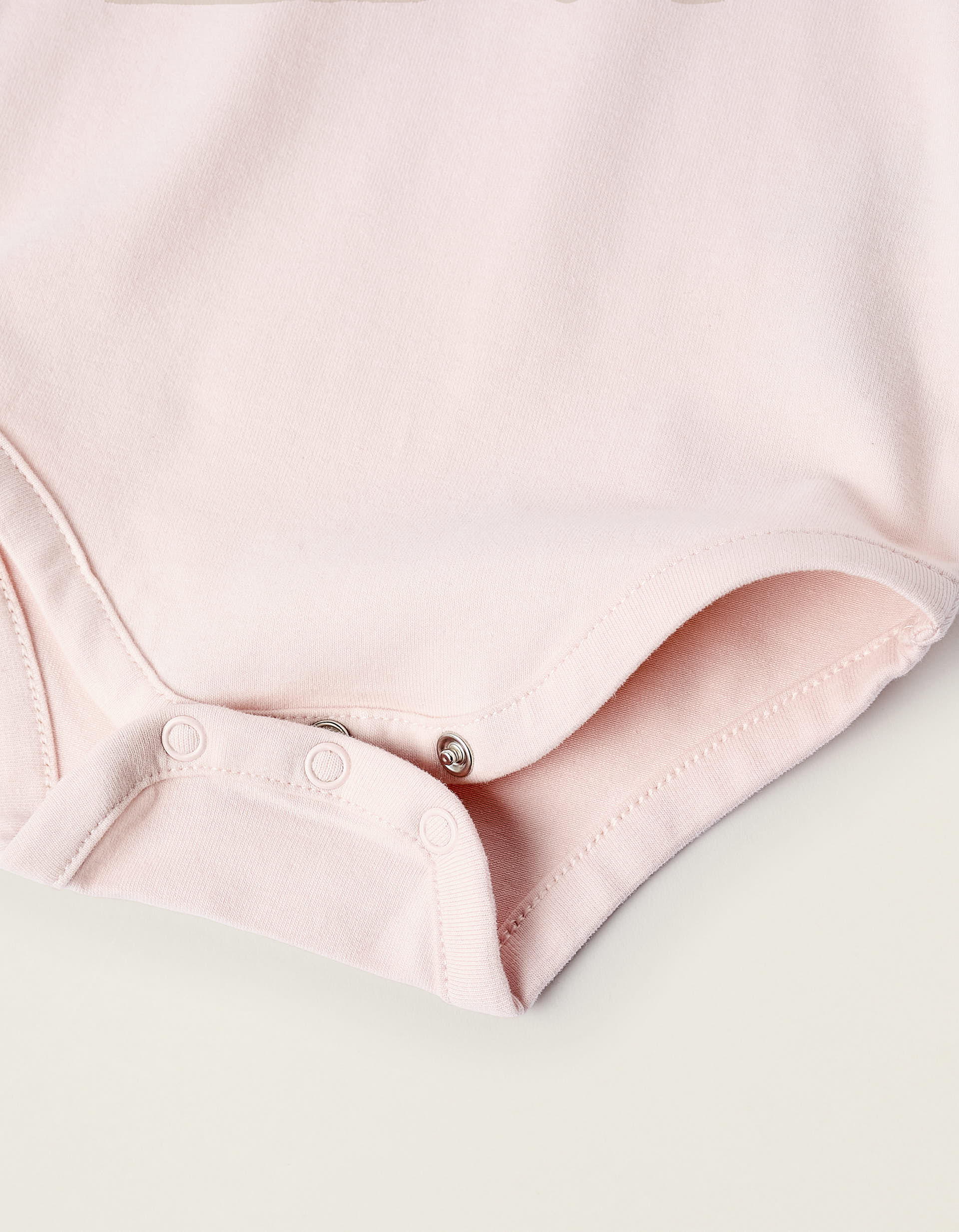 Pack of 2 Bodysuits with Peter Pan Collar for Newborn Girls, White/Pink - Image 4